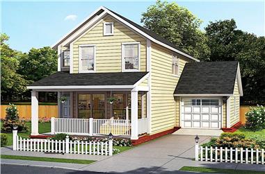 2-Bedroom, 1564 Sq Ft Traditional Home - Plan #178-1383 - Main Exterior