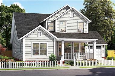4-Bedroom, 2165 Sq Ft Colonial House - Plan #178-1384 - Front Exterior