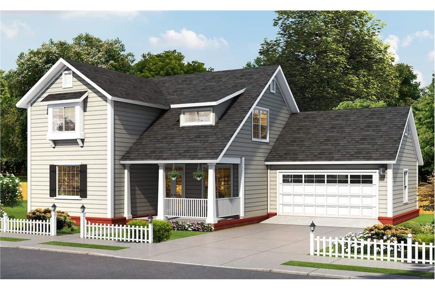 4-Bedroom, 2137 Sq Ft Farmhouse House - Plan #178-1390 - Front Exterior