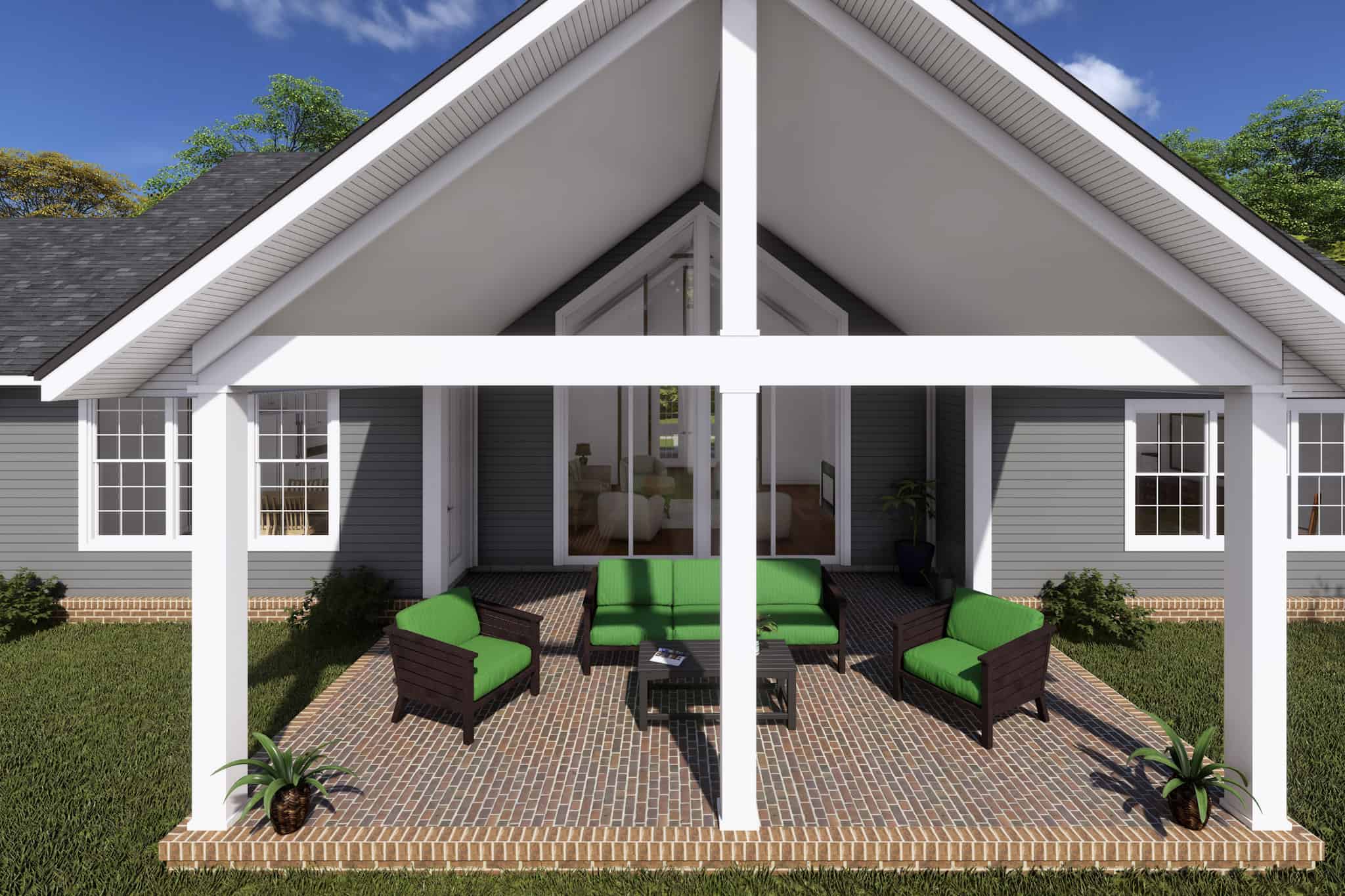 Porch of this 4-Bedroom,2693 Sq Ft Plan -178-1418