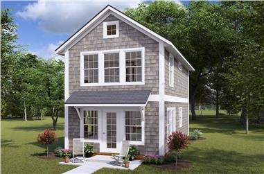 2-Bedroom, 896 Sq Ft Cottage House Plan - 178-1424 - Front Exterior