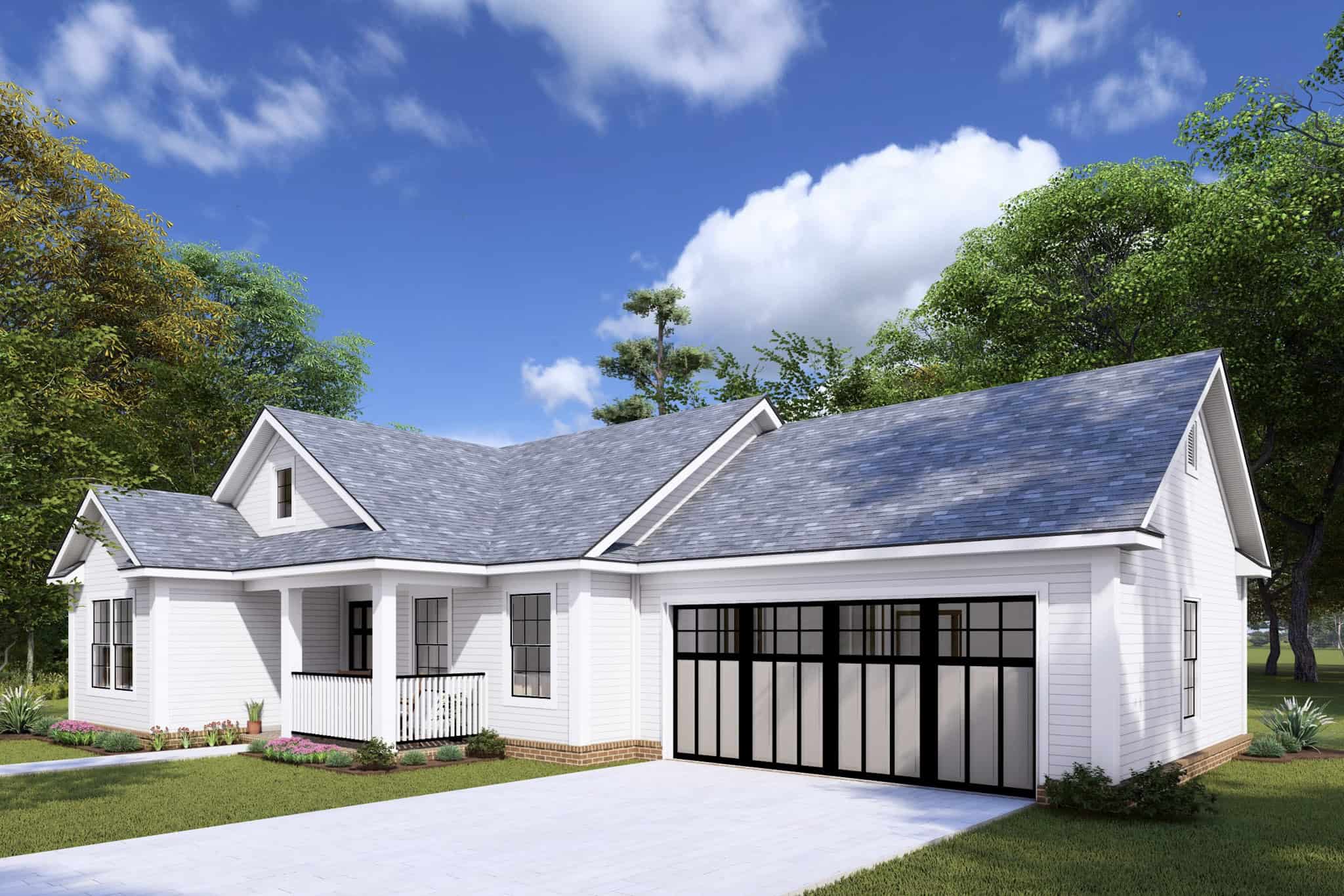 Right Side View of this 2-Bedroom,960 Sq Ft Plan -178-1427