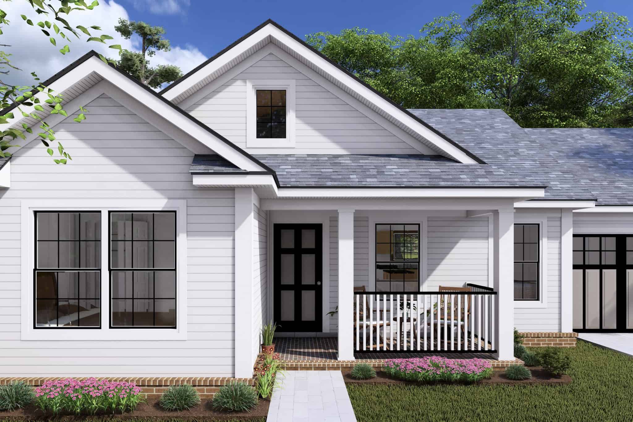 Front Door of this 2-Bedroom,960 Sq Ft Plan -178-1427