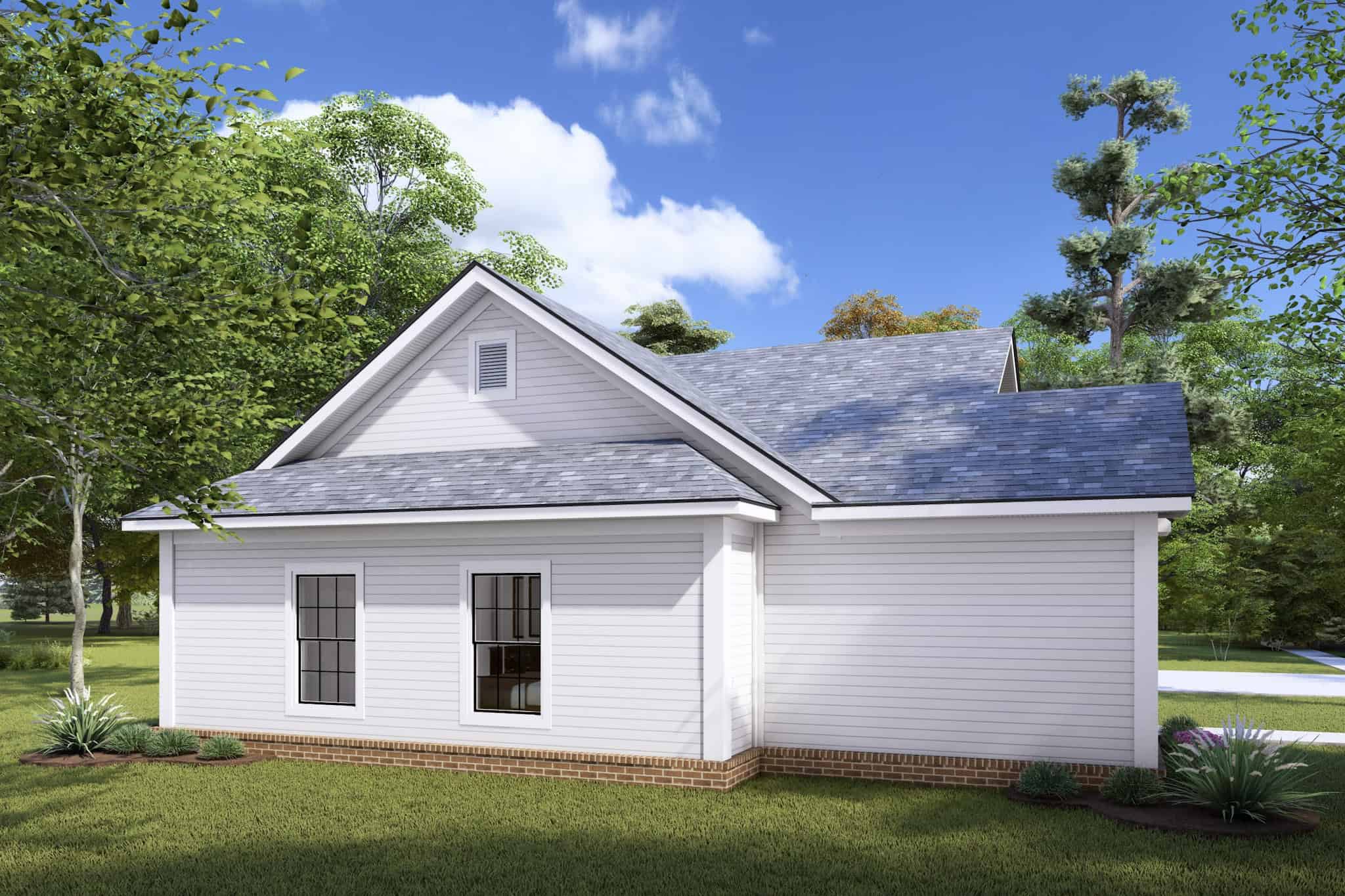 Left Side View of this 2-Bedroom,960 Sq Ft Plan -178-1427