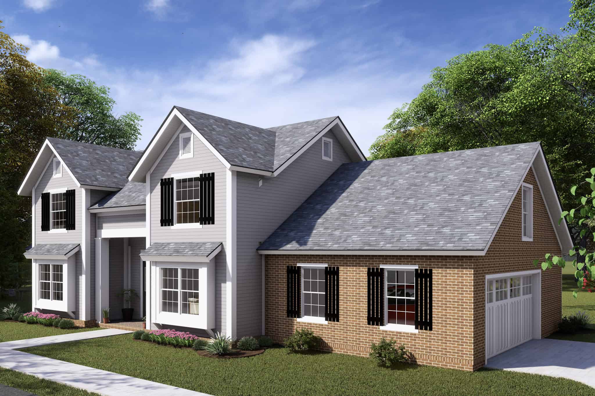Right Side View of this 3-Bedroom,2060 Sq Ft Plan -178-1431