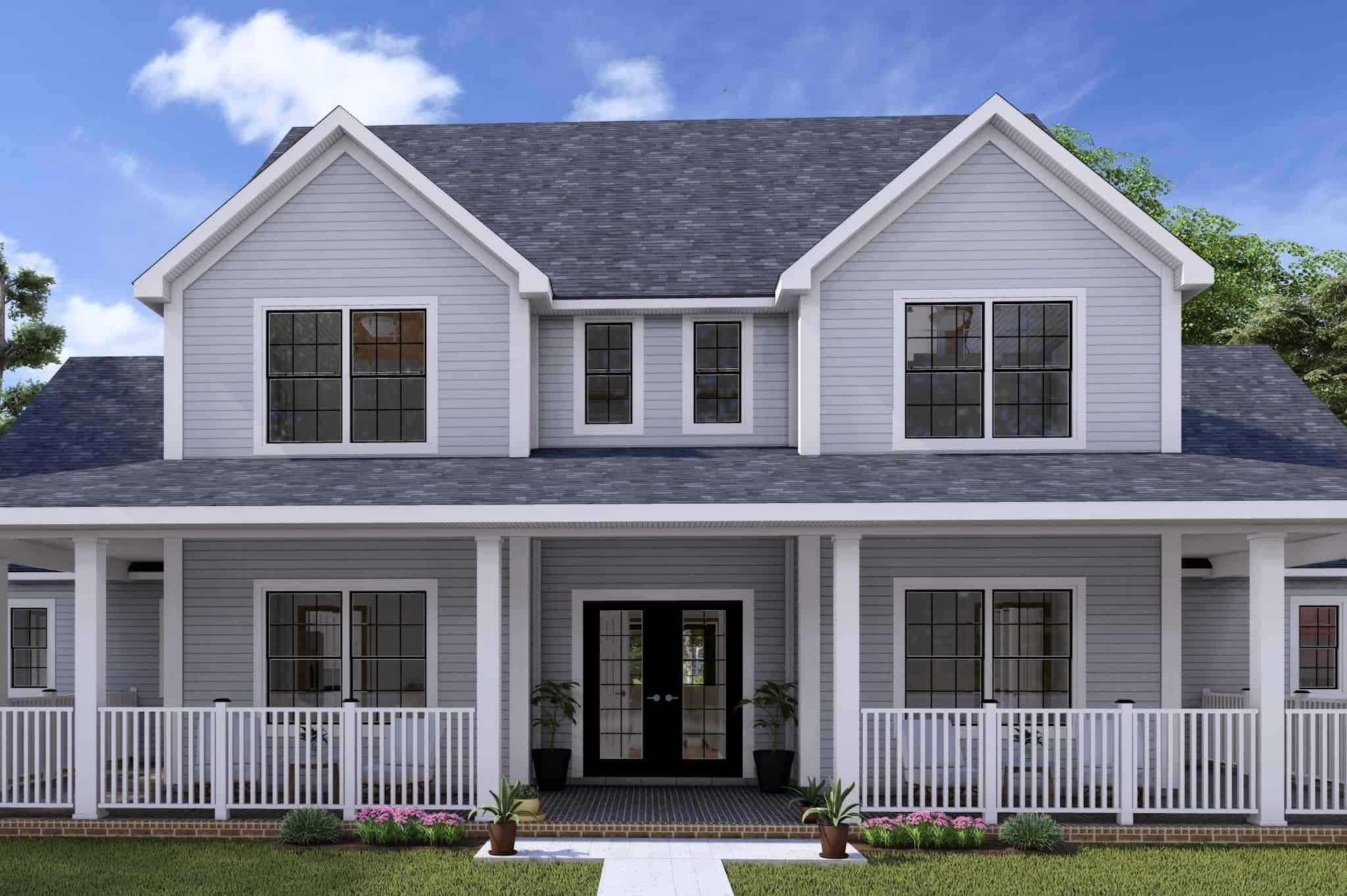 Front Door of this 4-Bedroom,2133 Sq Ft Plan -178-1437