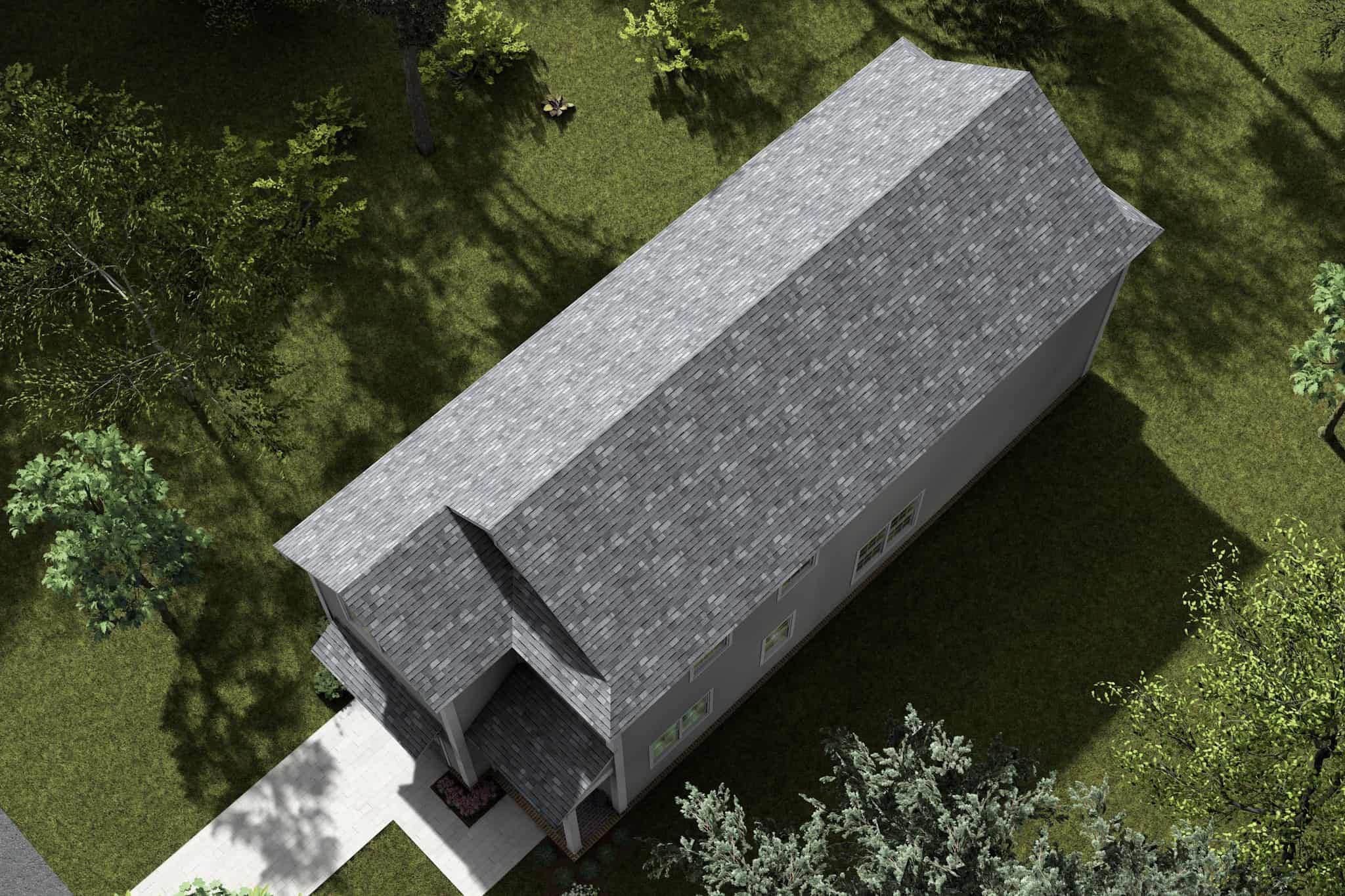 Aerial View of this 3-Bedroom,1736 Sq Ft Plan -178-1452