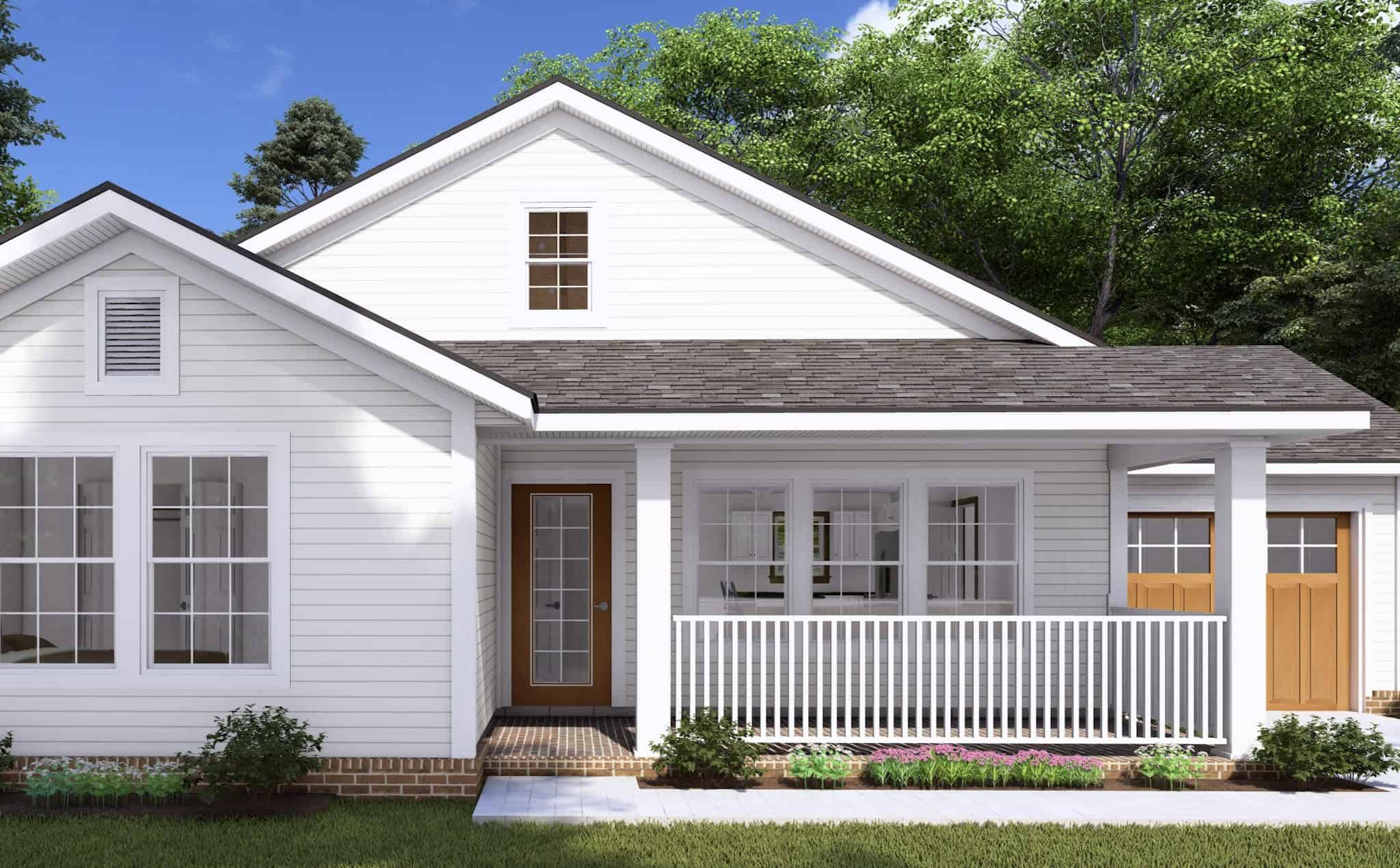 Front Door of this 2-Bedroom,997 Sq Ft Plan -178-1467