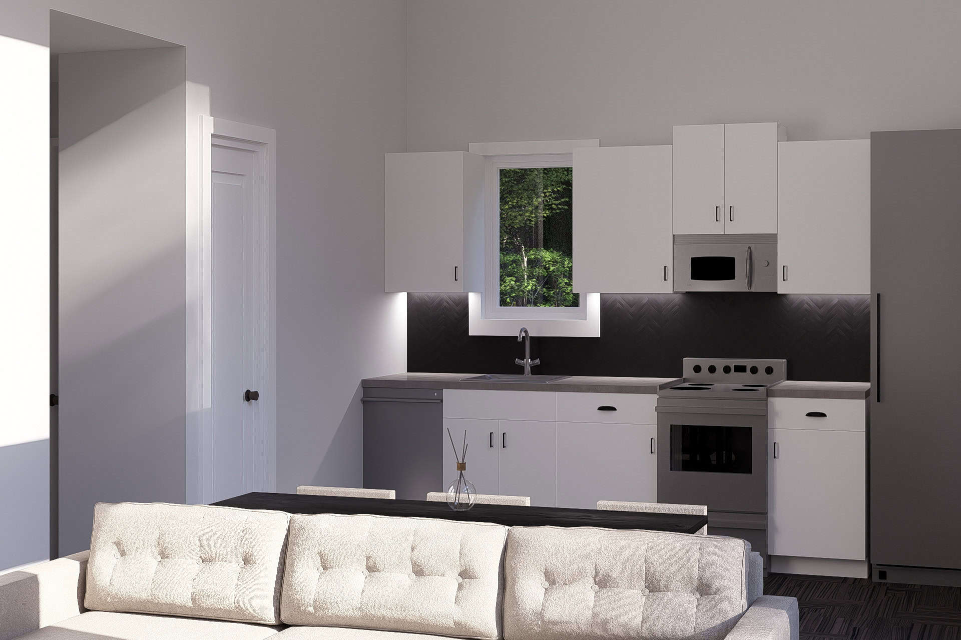 Kitchen of this 2-Bedroom,627 Sq Ft Plan -178-1472