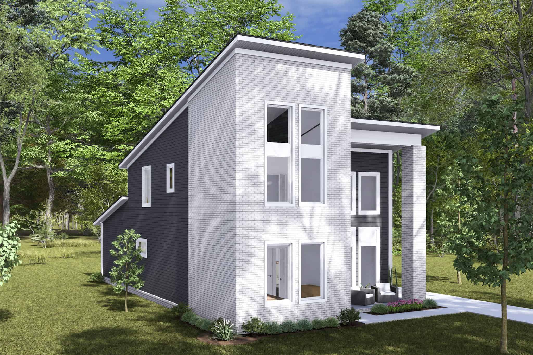 Left Side View of this 4-Bedroom,1746 Sq Ft Plan -178-1474