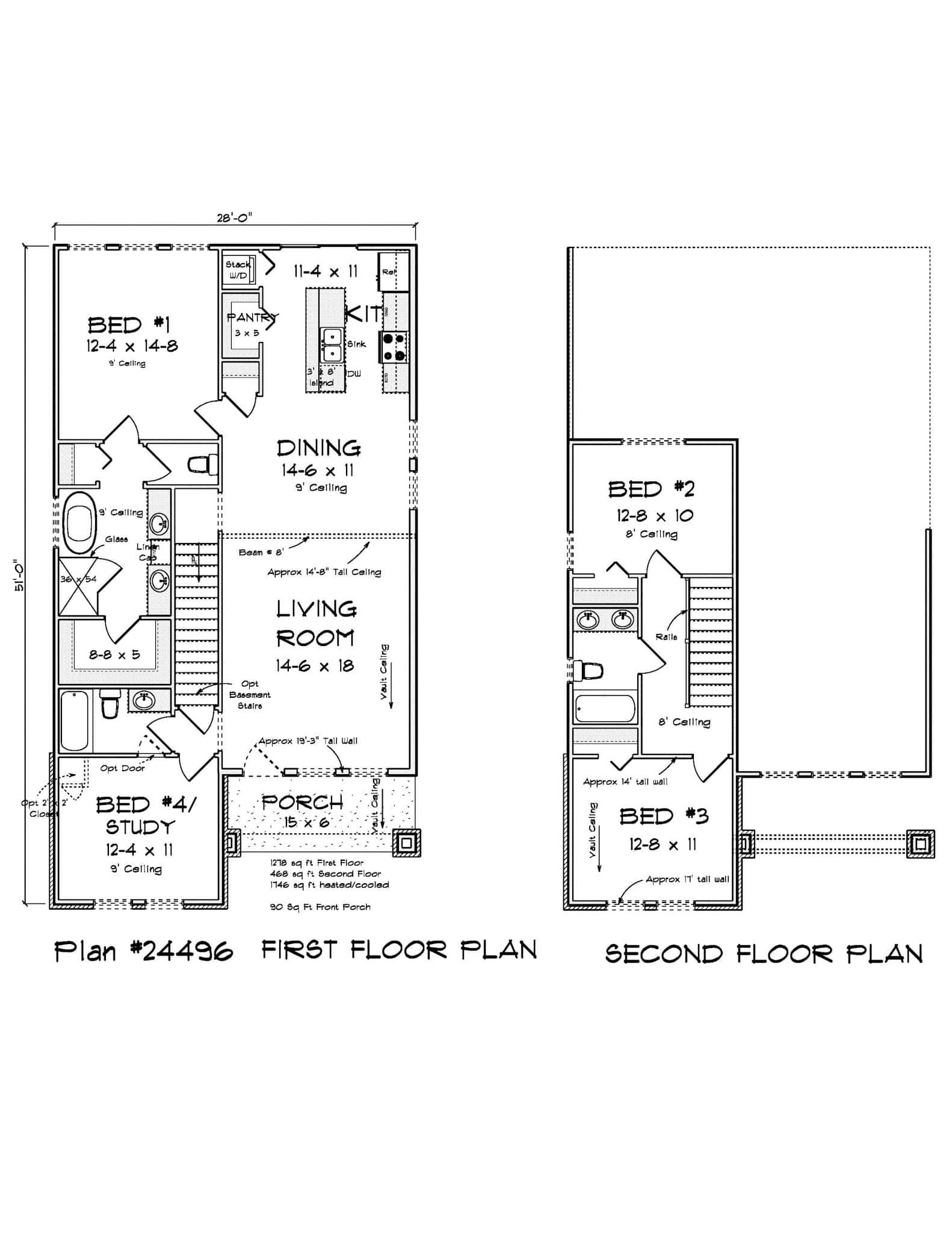 Main Level of Modern Plan #178-1476