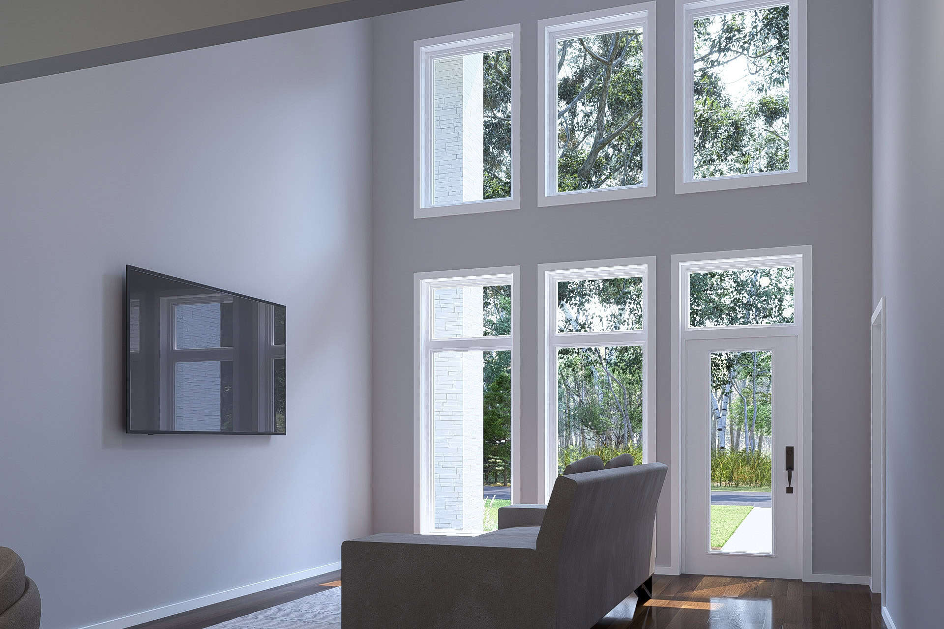 Living Room of this 4-Bedroom,1746 Sq Ft Plan -178-1476