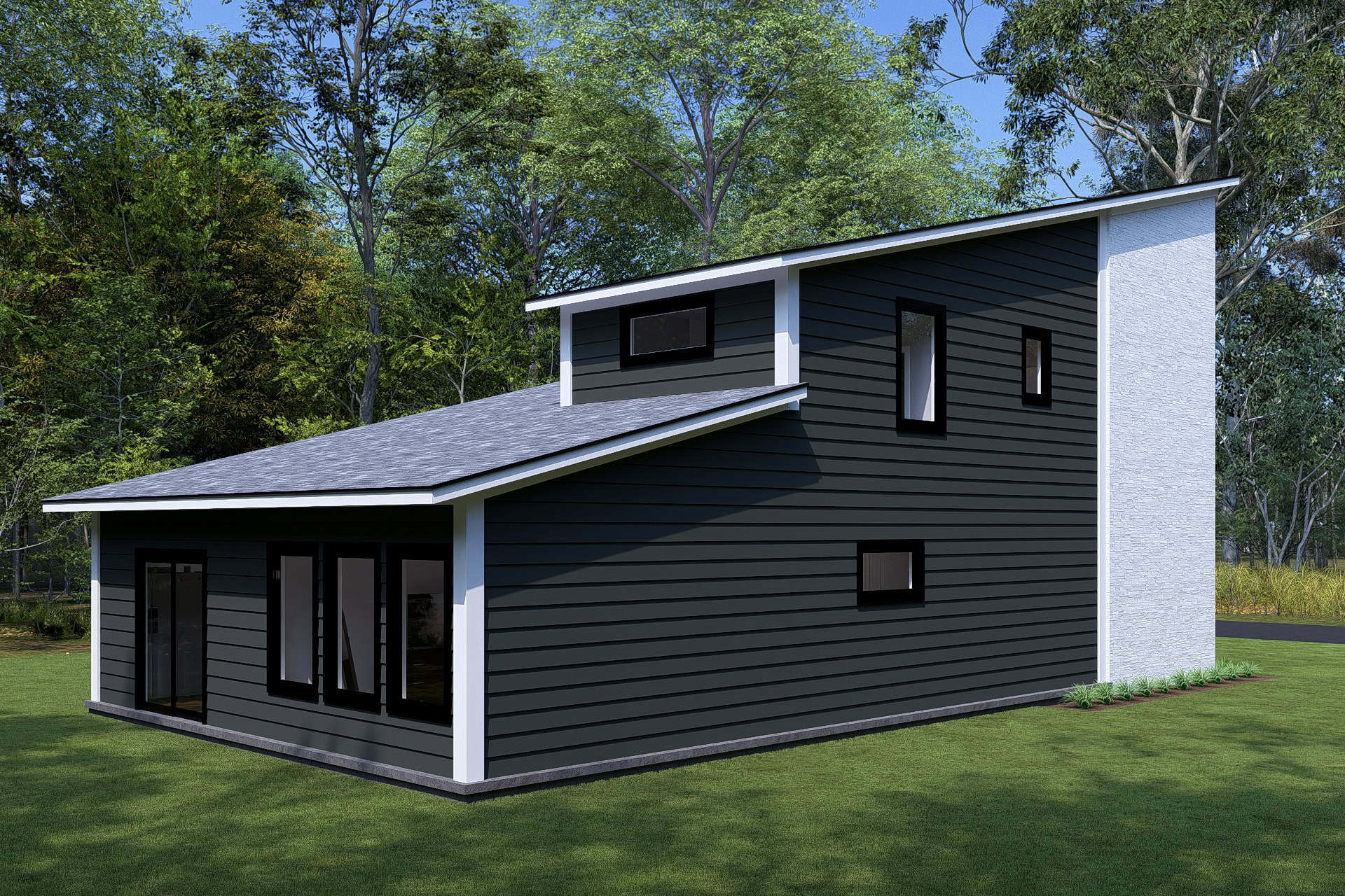 Rear View of this 4-Bedroom,1746 Sq Ft Plan -178-1476