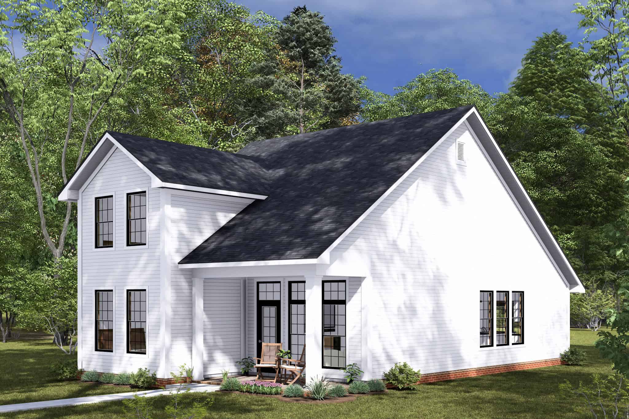 Right Side View of this 4-Bedroom,1746 Sq Ft Plan -178-1477