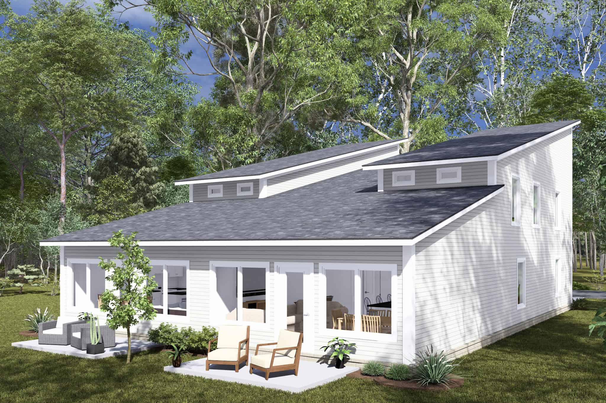 Rear View of this 6-Bedroom,2754 Sq Ft Plan -178-1478