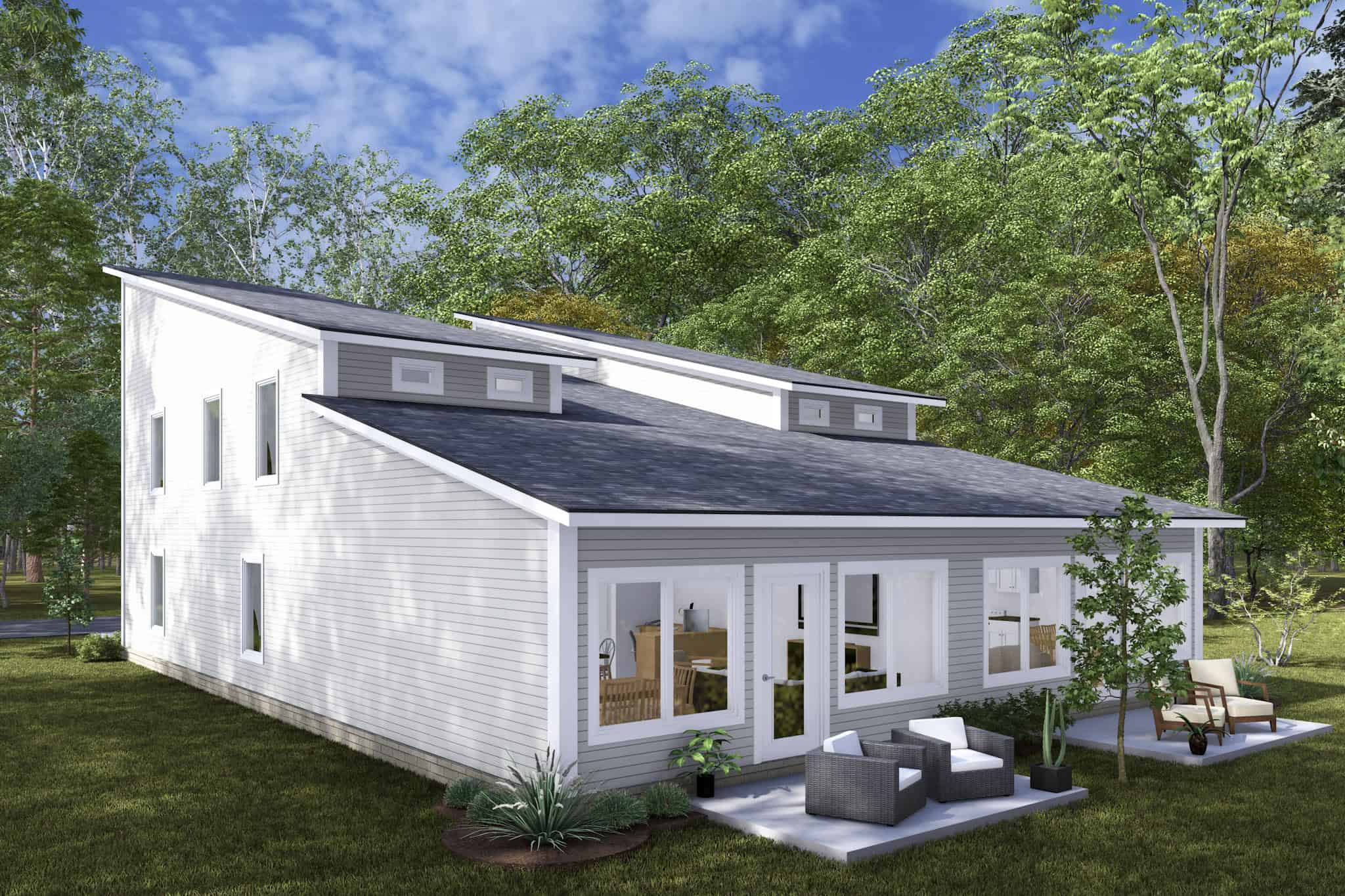 Rear View of this 6-Bedroom,2754 Sq Ft Plan -178-1478