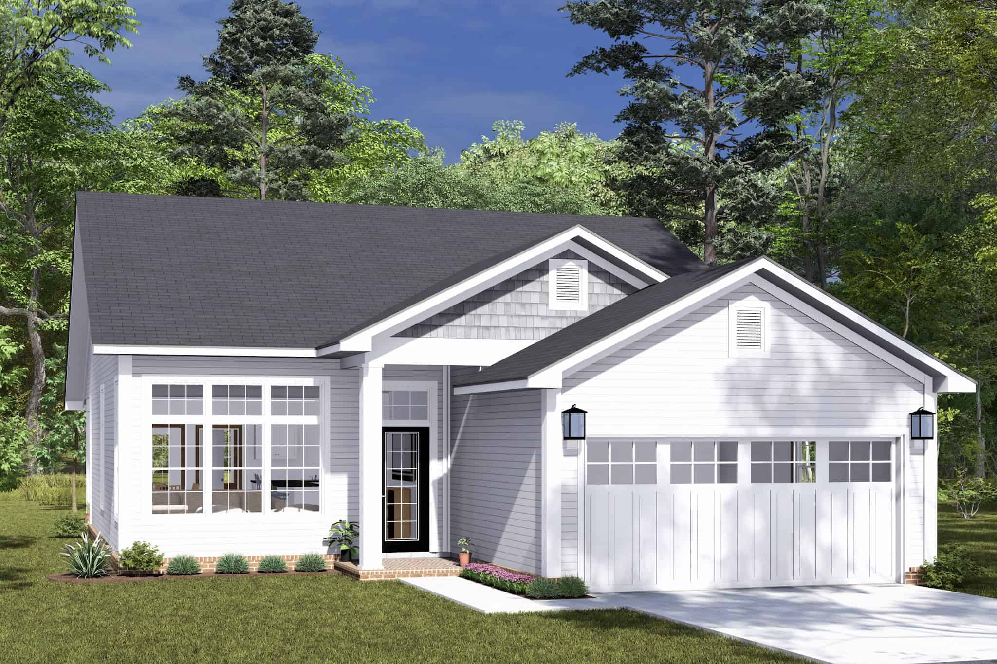 Front View of this 3-Bedroom,1388 Sq Ft Plan -178-1479