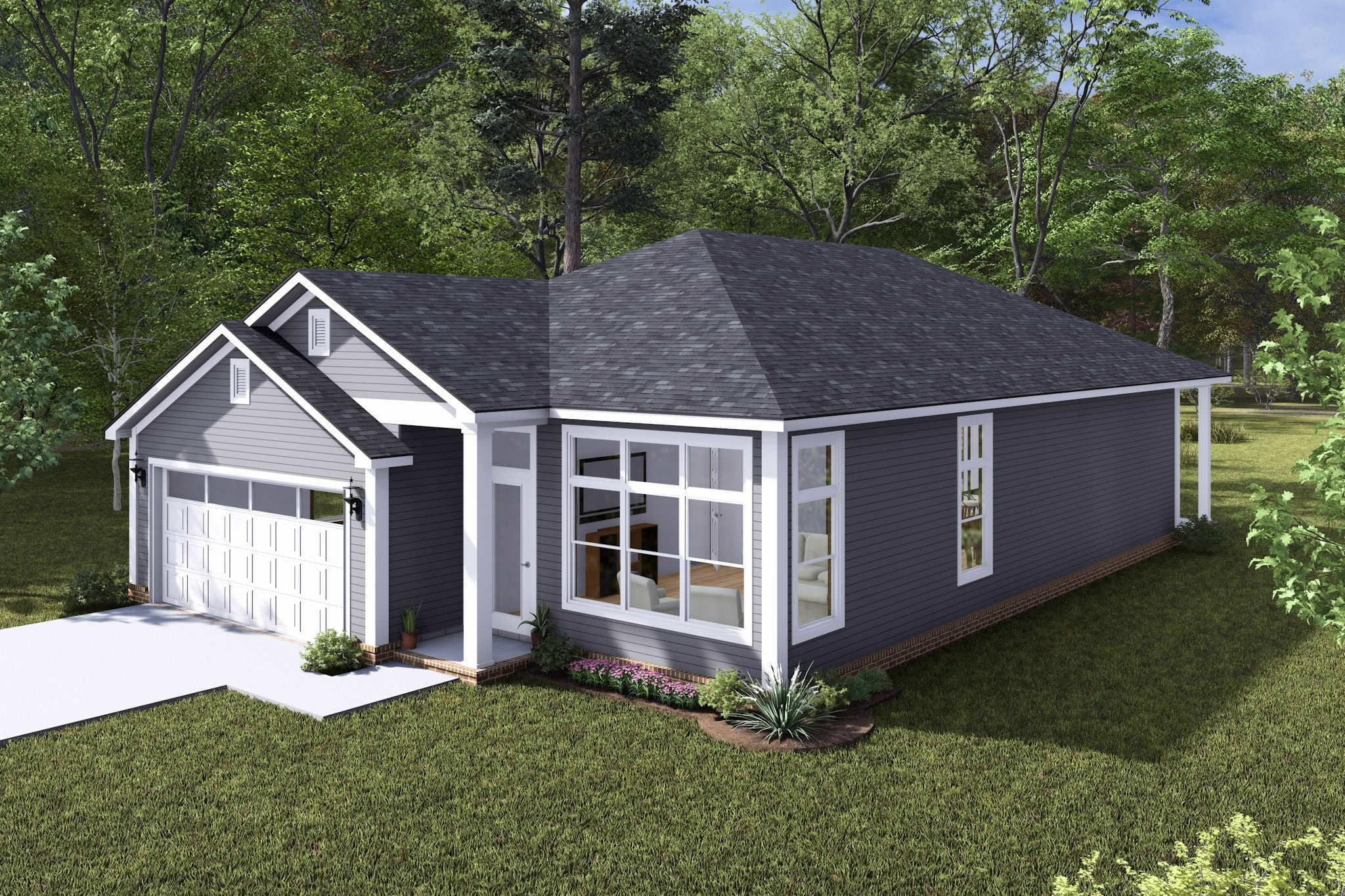 Right Side View of this 3-Bedroom,1542 Sq Ft Plan -178-1480