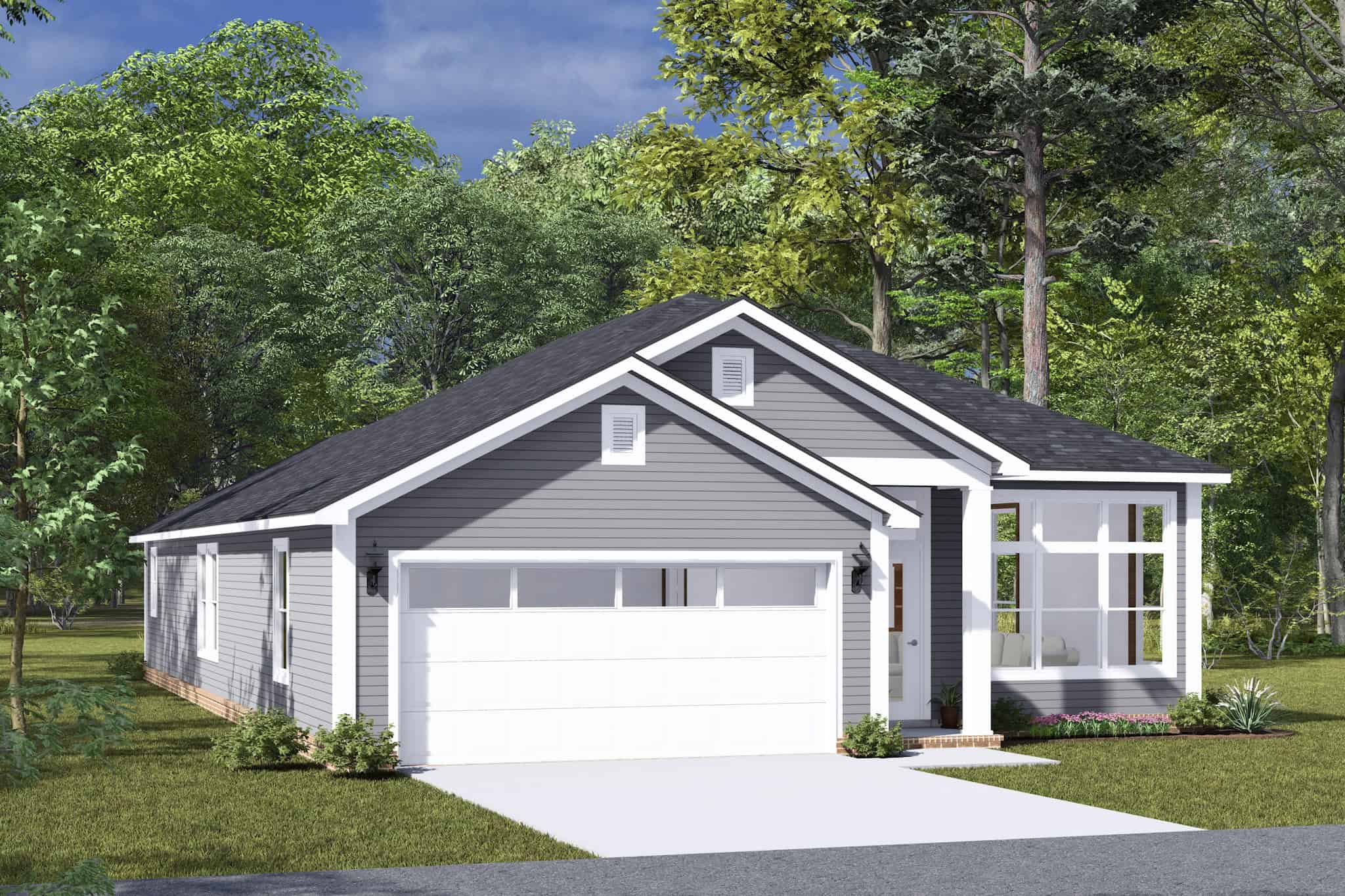 Left Side View of this 3-Bedroom,1542 Sq Ft Plan -178-1480