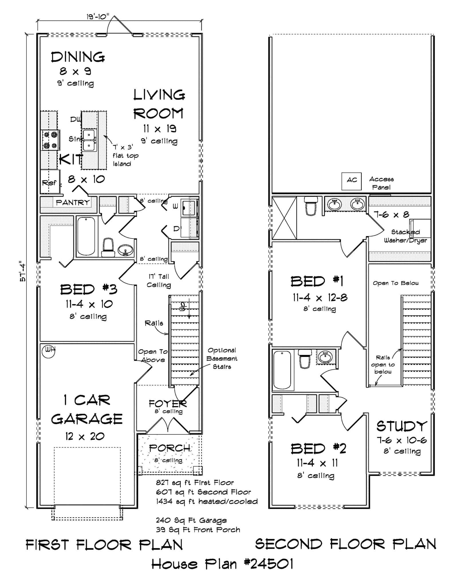Main Level of Cottage Plan #178-1481