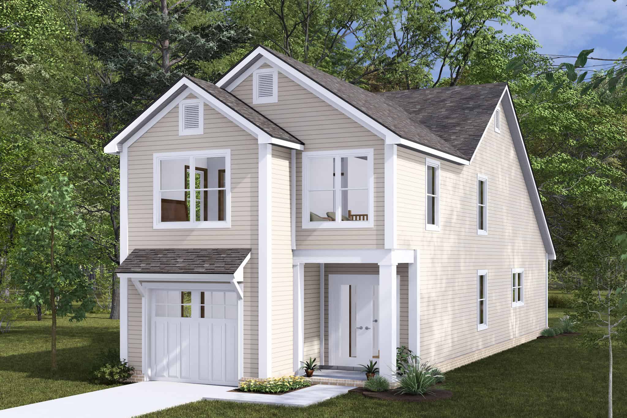 Right Side View of this 3-Bedroom,1434 Sq Ft Plan -178-1481
