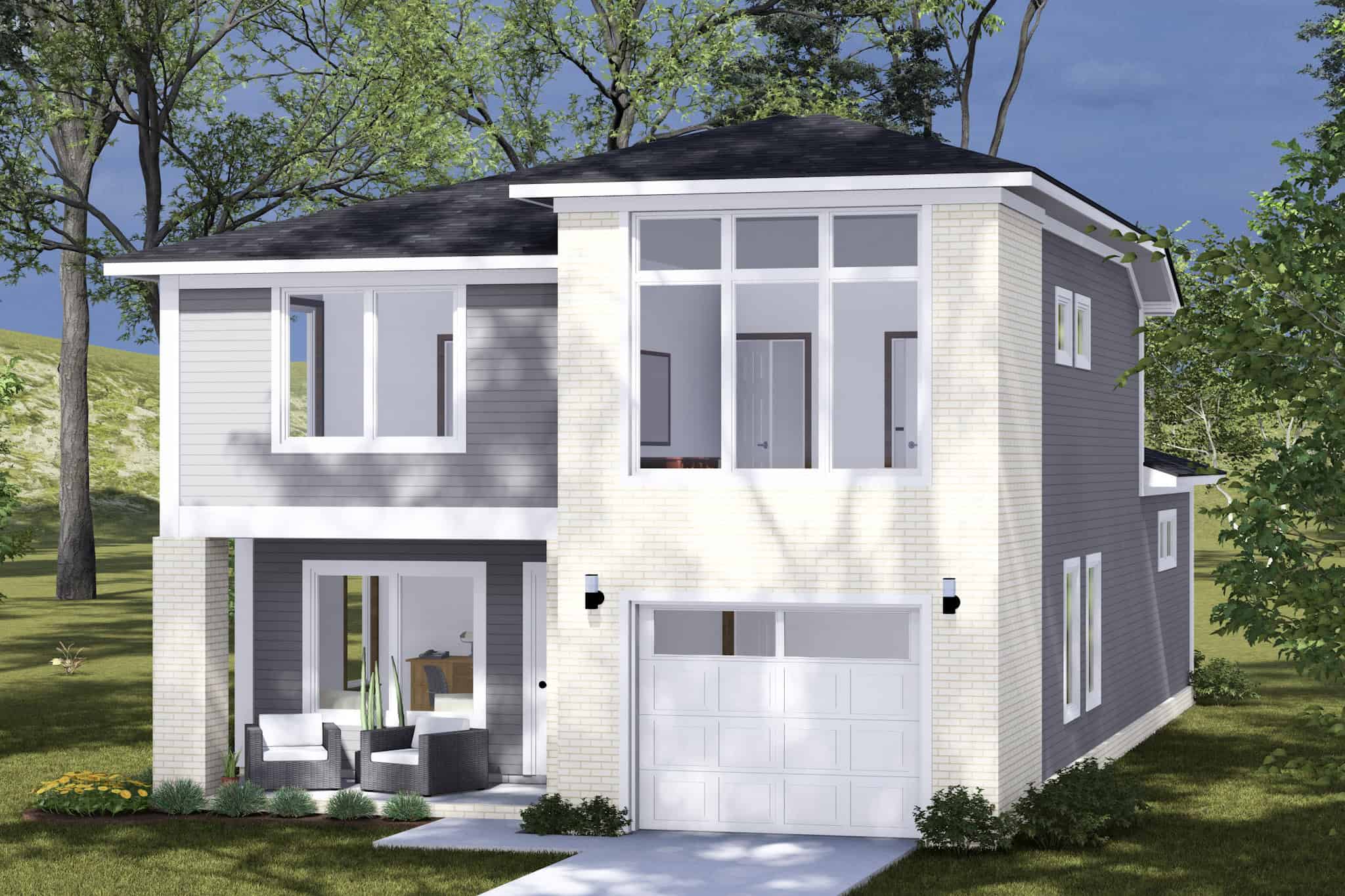 Front View of this 3-Bedroom,2034 Sq Ft Plan -178-1486