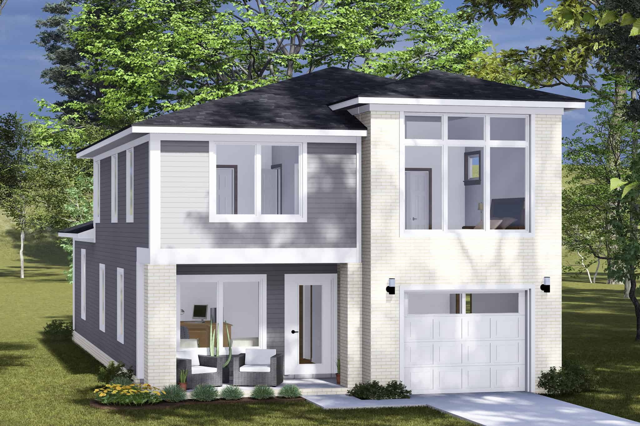 Front View of this 3-Bedroom,2034 Sq Ft Plan -178-1486
