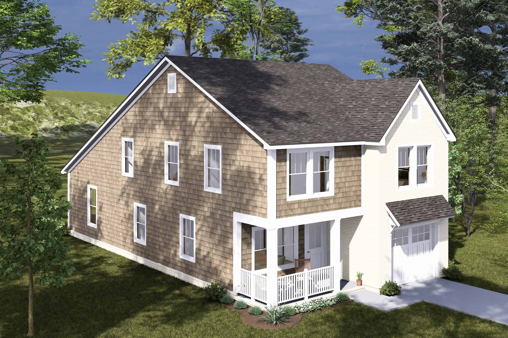 Left Side View of this 3-Bedroom,2034 Sq Ft Plan -178-1489