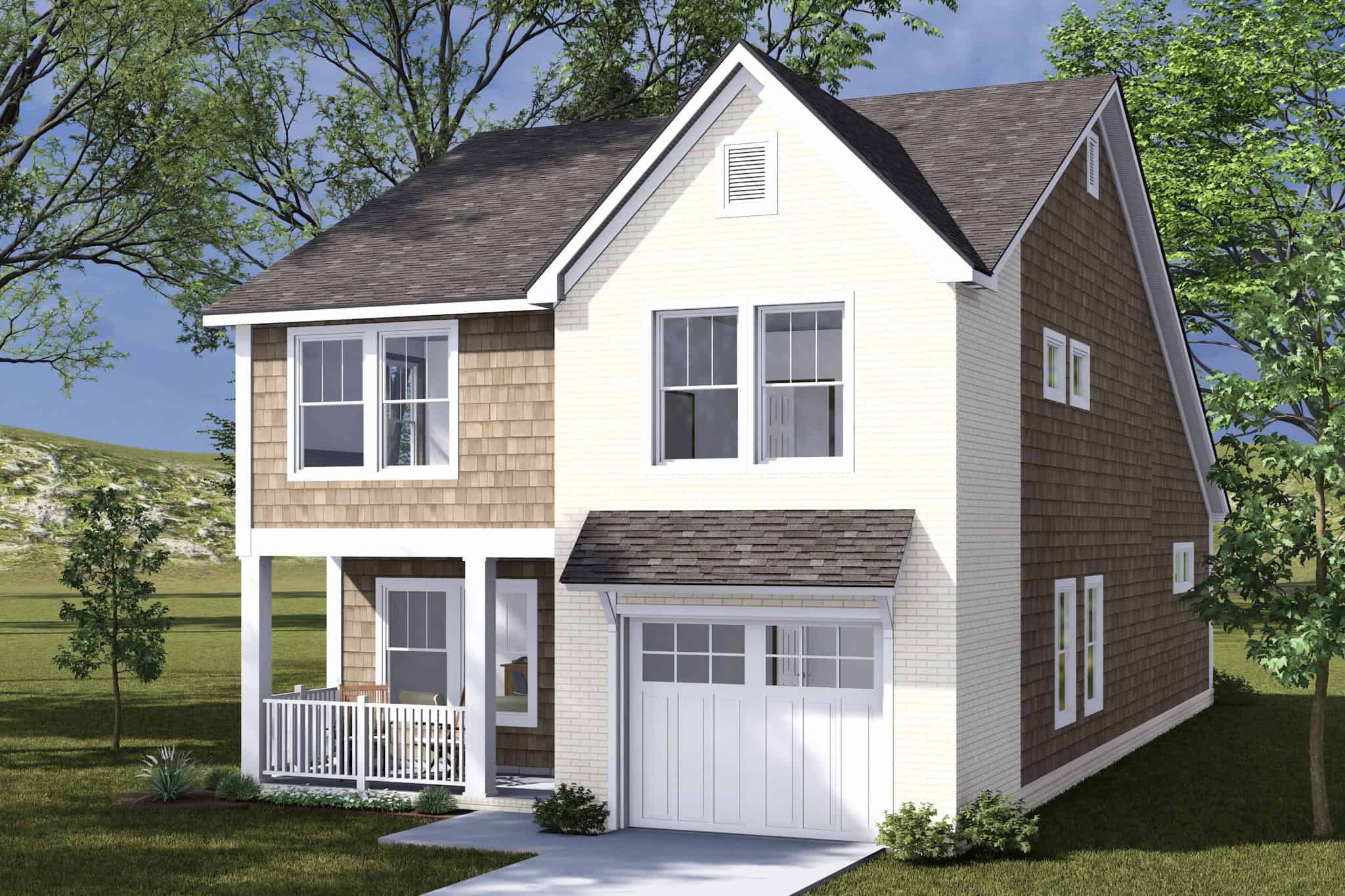 Right Side View of this 3-Bedroom,2034 Sq Ft Plan -178-1489