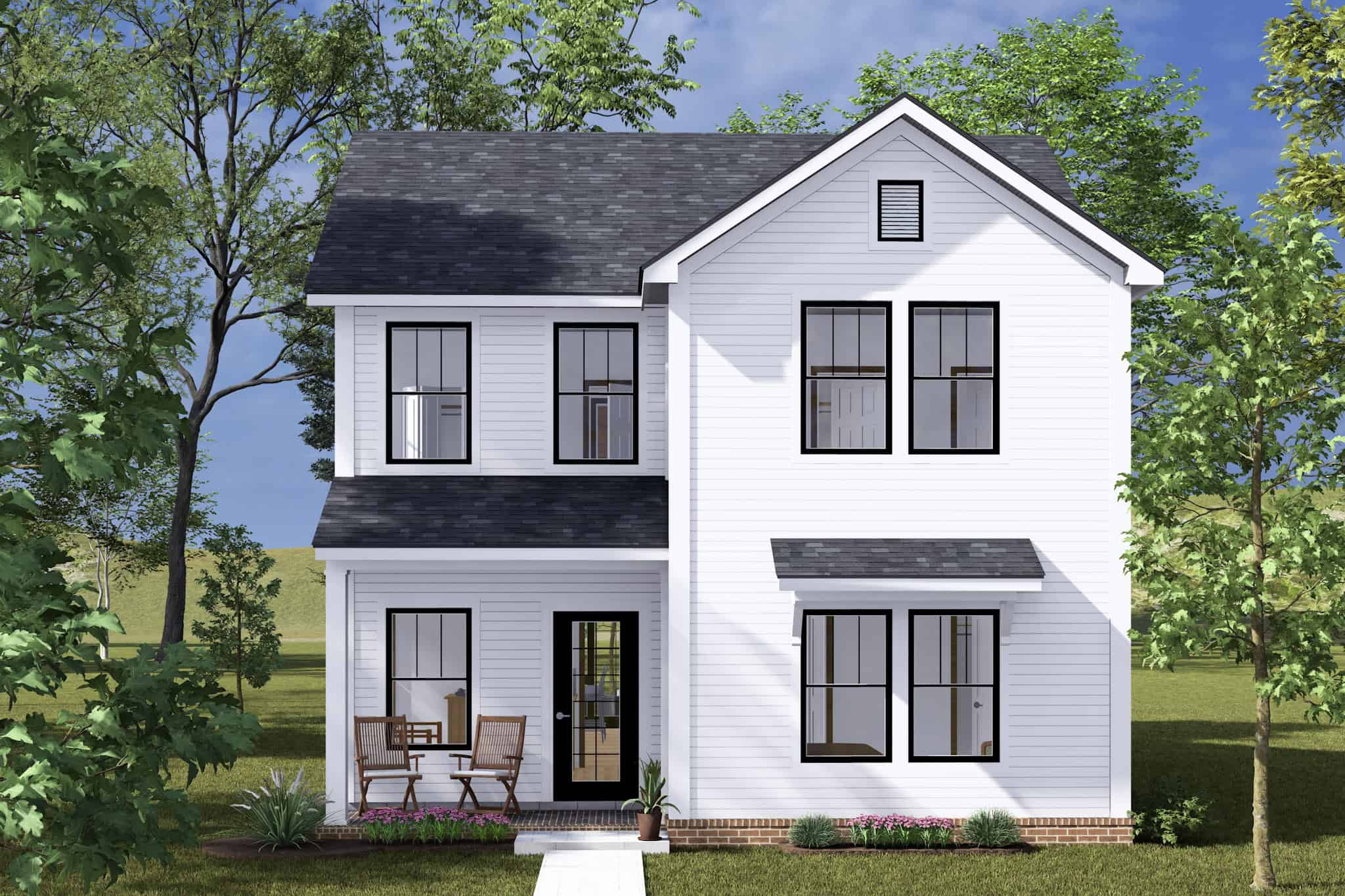 Front View of this 3-Bedroom,1562 Sq Ft Plan -178-1491