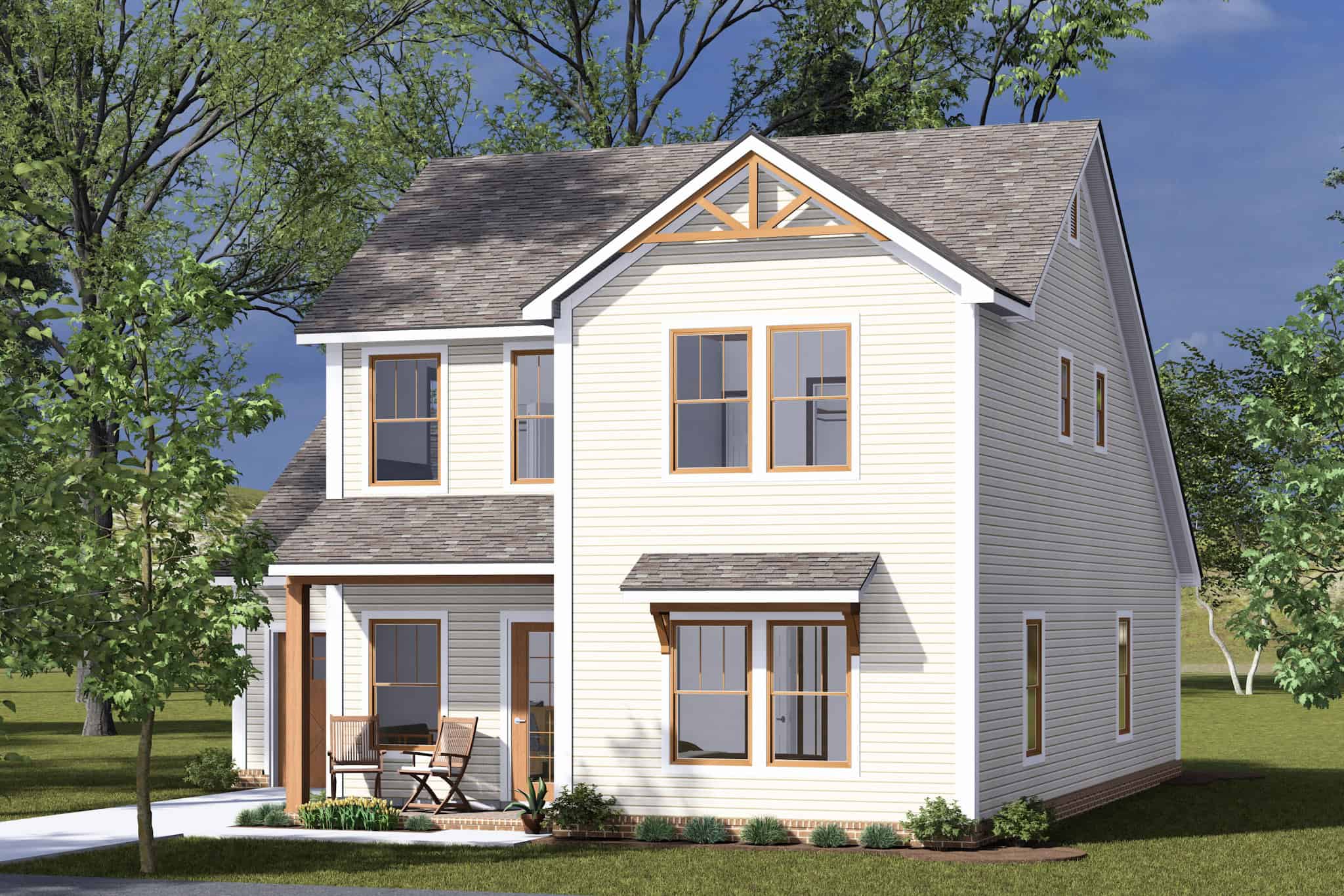 Front View of this 3-Bedroom,1562 Sq Ft Plan -178-1492