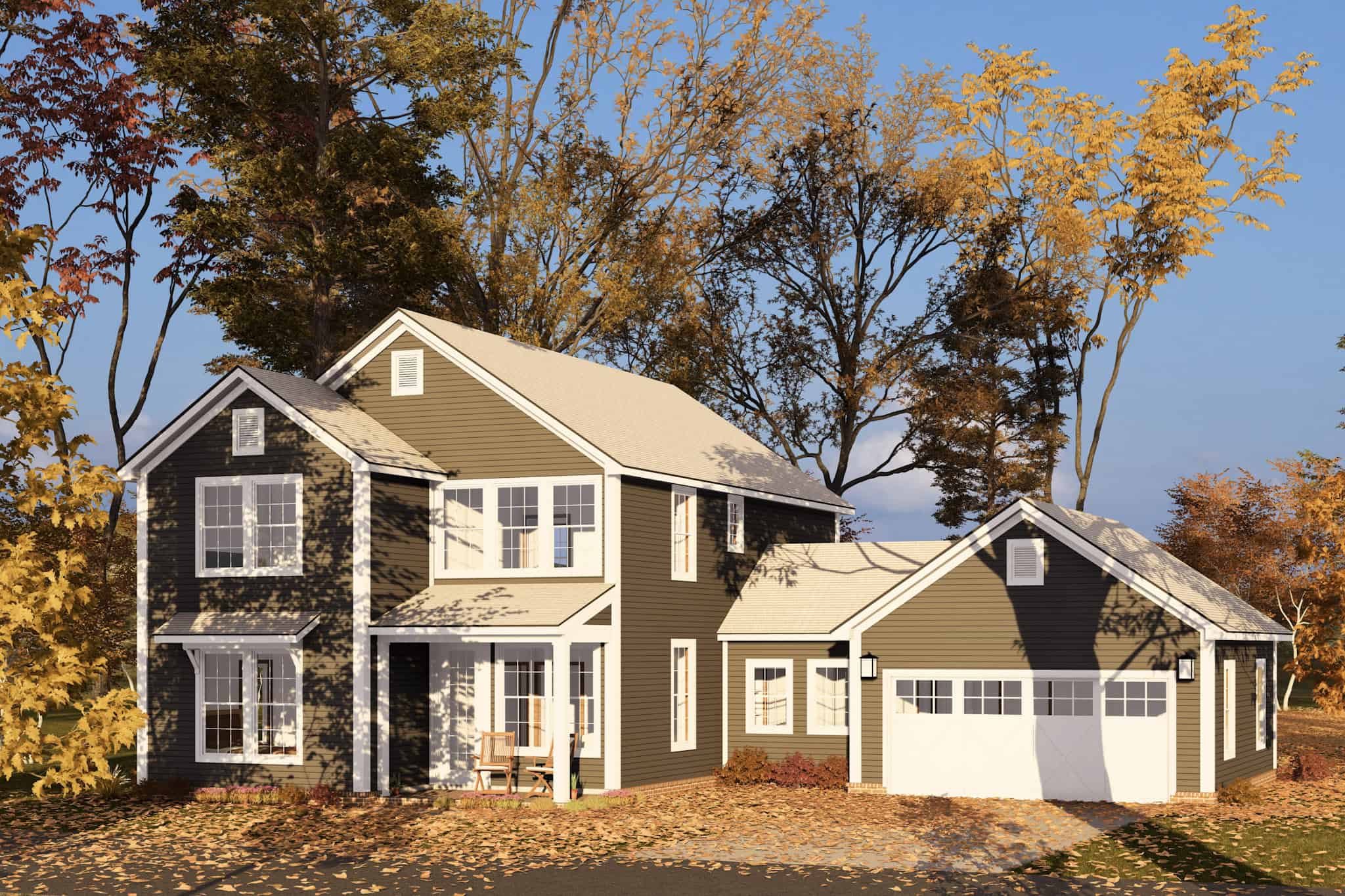 Front View of this 4-Bedroom,2262 Sq Ft Plan -178-1495