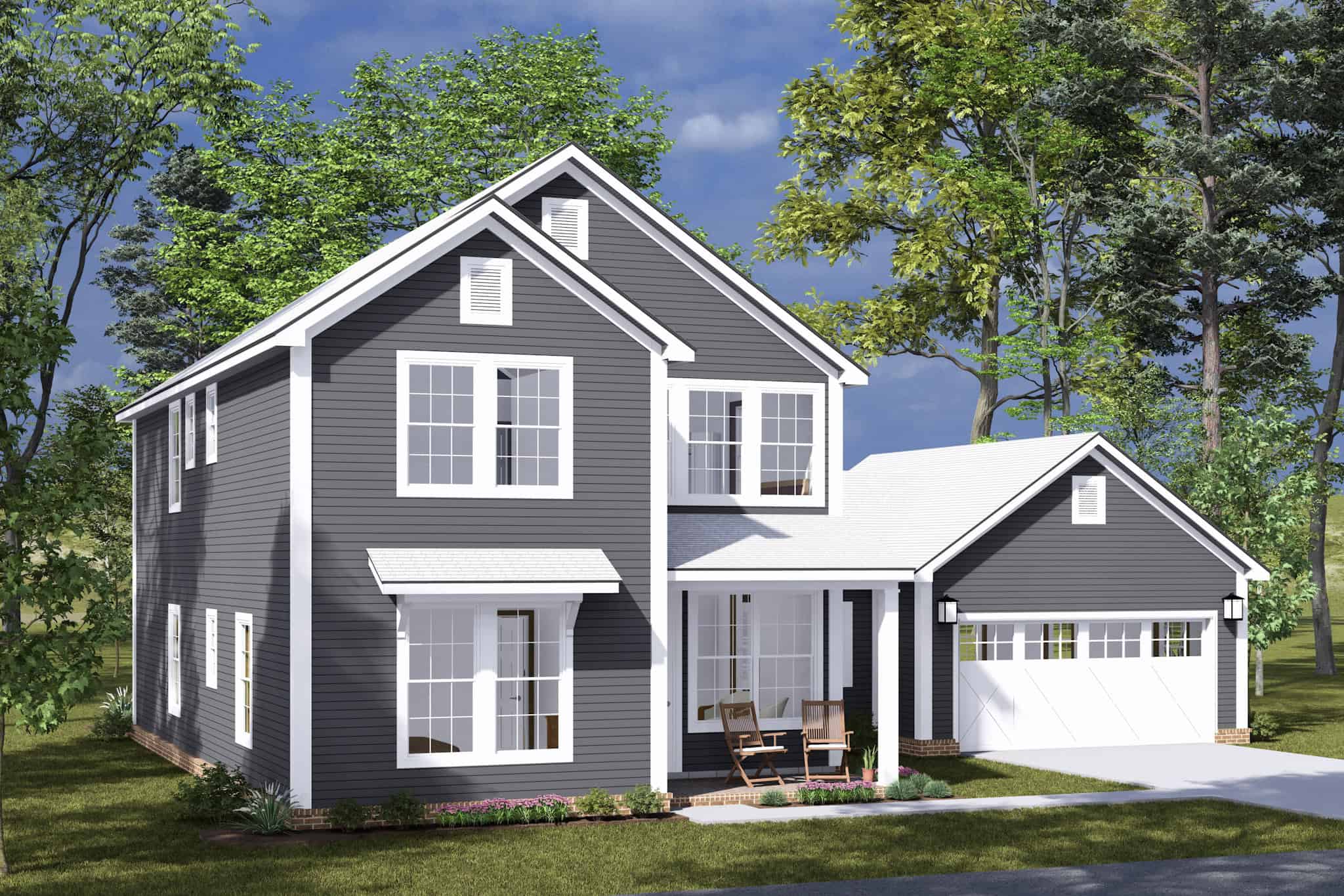 Front View of this 4-Bedroom,2262 Sq Ft Plan -178-1495