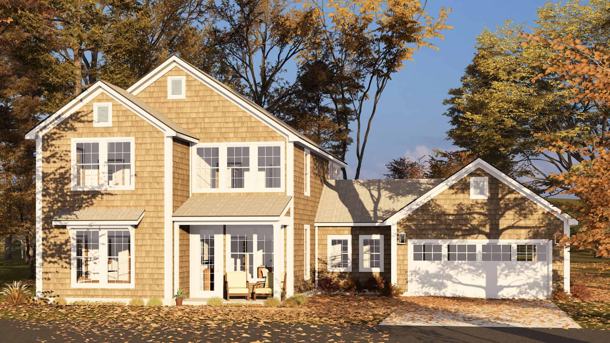 Front View of this 4-Bedroom,2275 Sq Ft Plan -178-1497