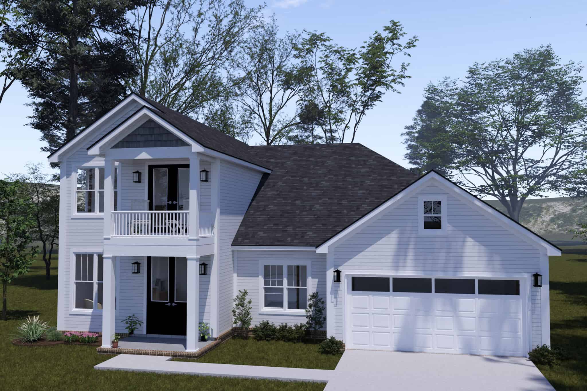 Front View of this 3-Bedroom,2038 Sq Ft Plan -178-1498