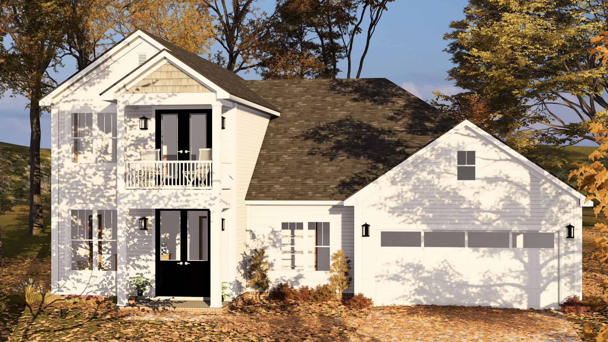 Front View of this 3-Bedroom,2038 Sq Ft Plan -178-1498