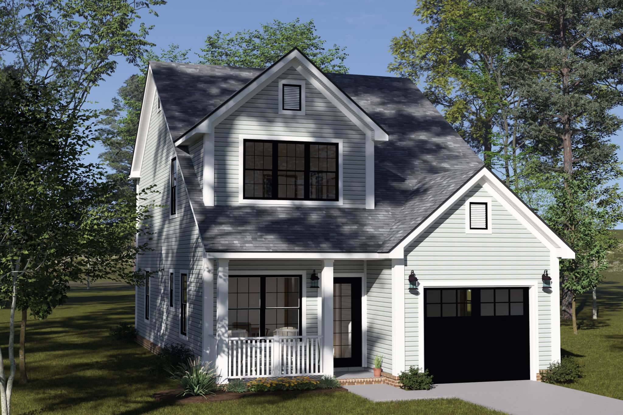 Front View of this 3-Bedroom,1491 Sq Ft Plan -178-1500