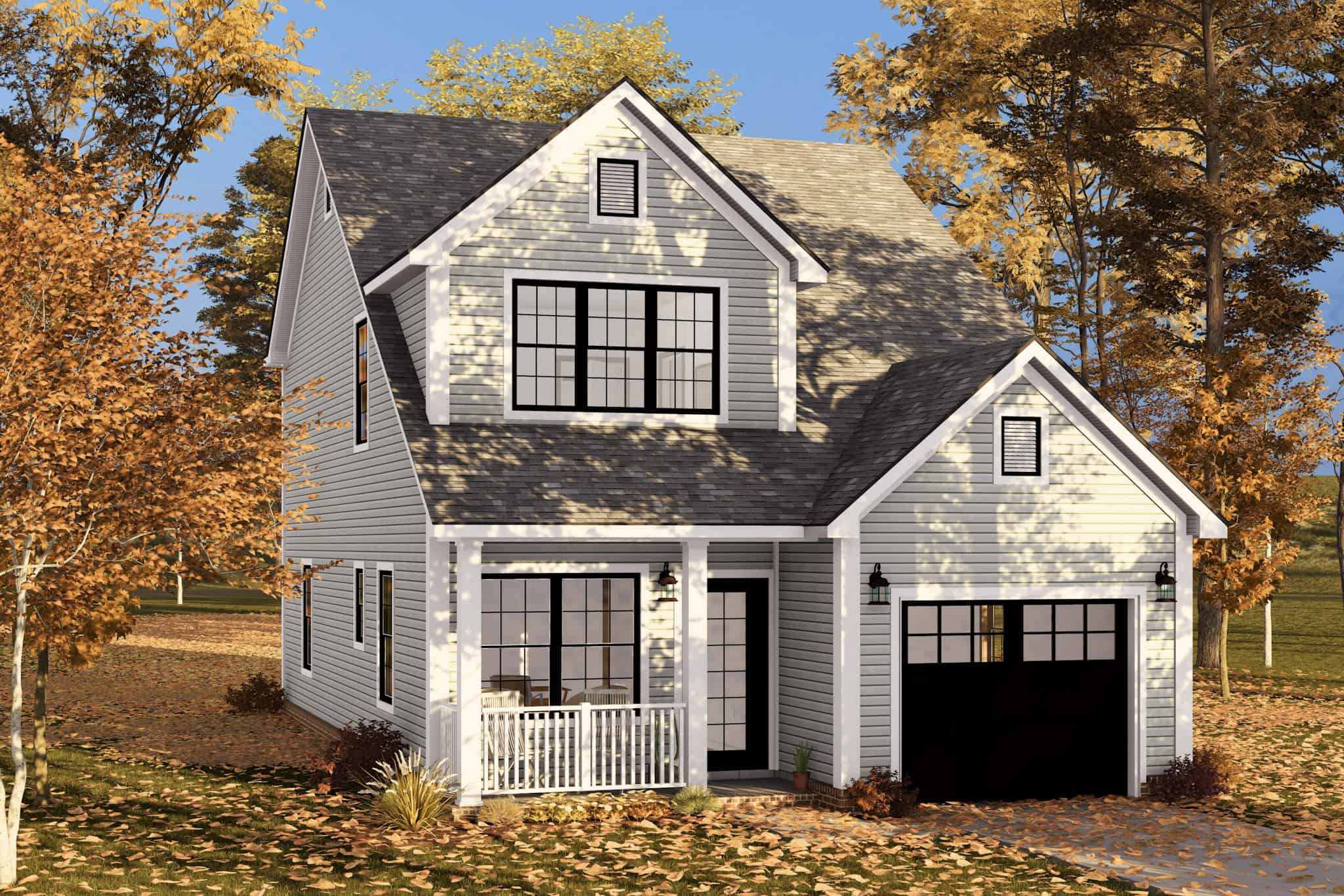 Front View of this 3-Bedroom,1491 Sq Ft Plan -178-1500