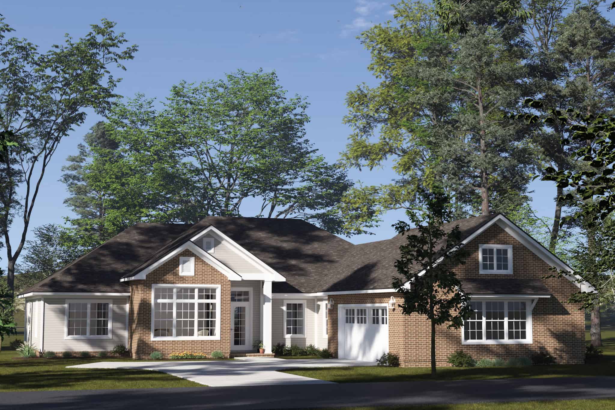 Front View of this 4-Bedroom,2284 Sq Ft Plan -178-1501