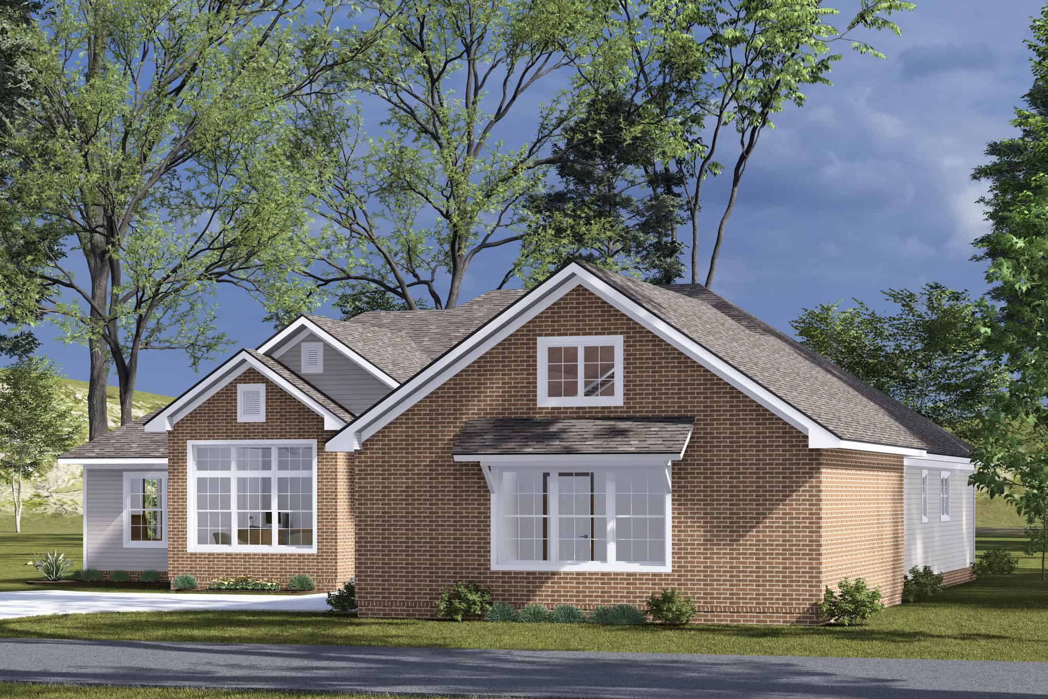 Right Side View of this 4-Bedroom,2284 Sq Ft Plan -178-1501