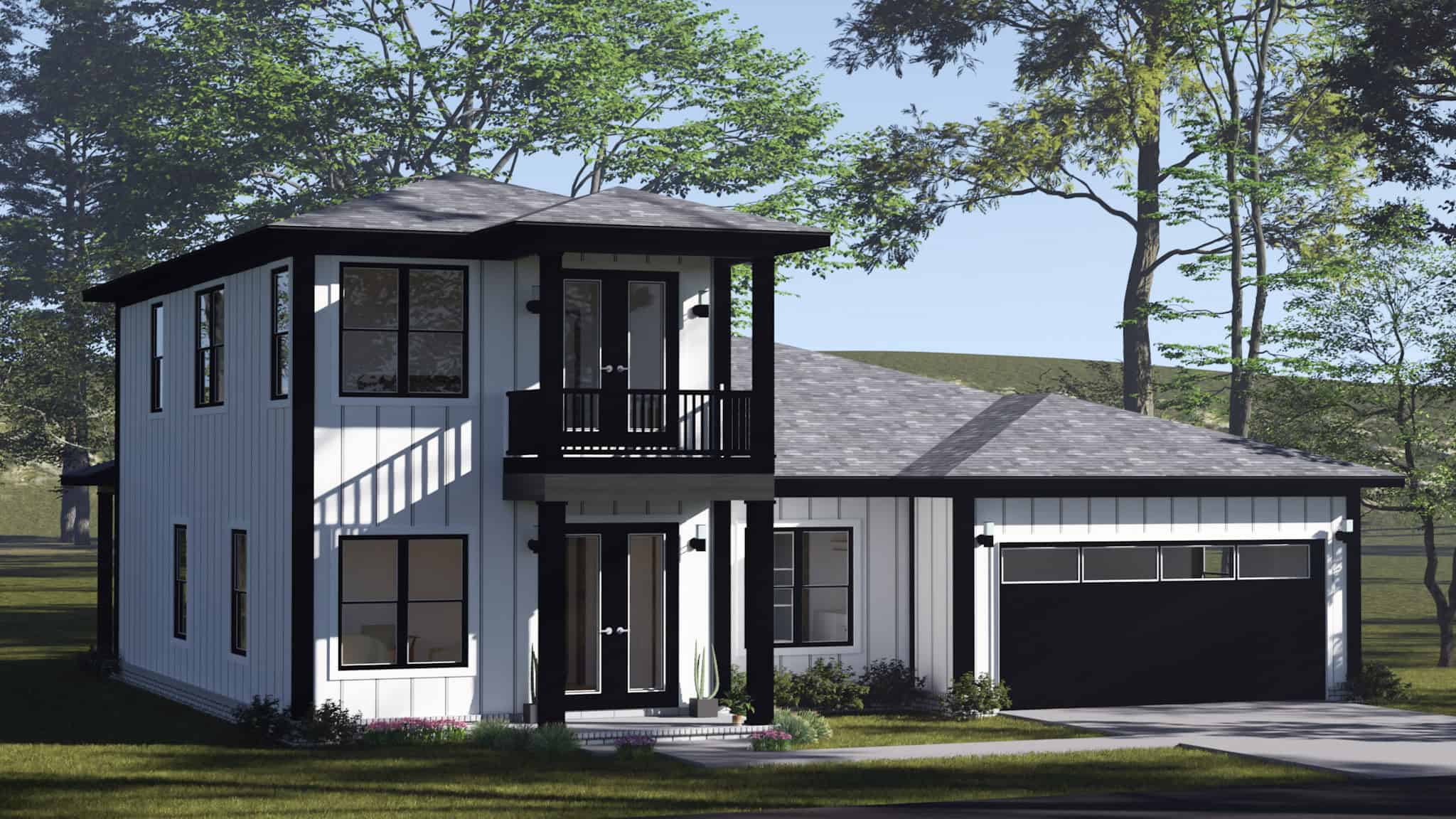 Left Side View of this 3-Bedroom,2038 Sq Ft Plan -178-1502