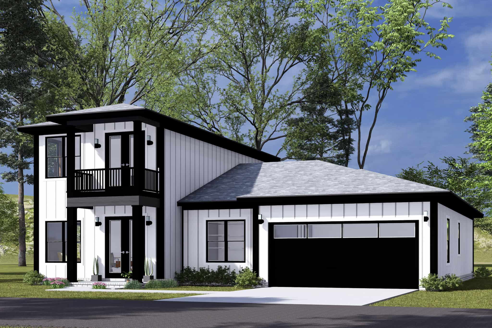 Right Side View of this 3-Bedroom,2038 Sq Ft Plan -178-1502
