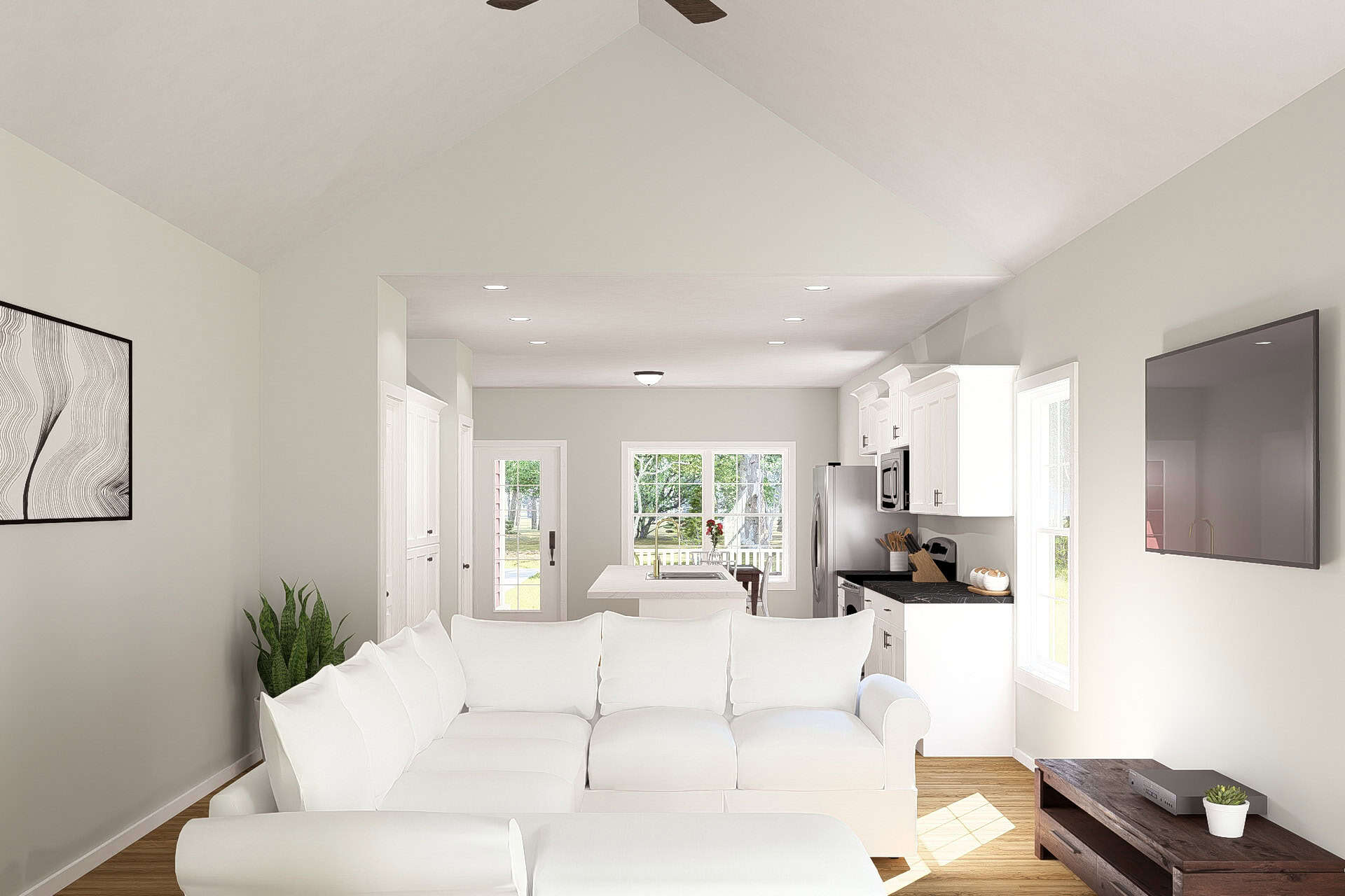 Living Room of this 2-Bedroom,1172 Sq Ft Plan -178-1503