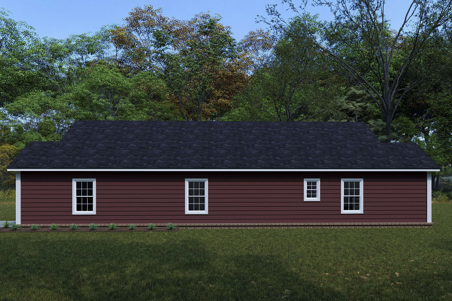 Right Side View of this 2-Bedroom,1172 Sq Ft Plan -178-1503