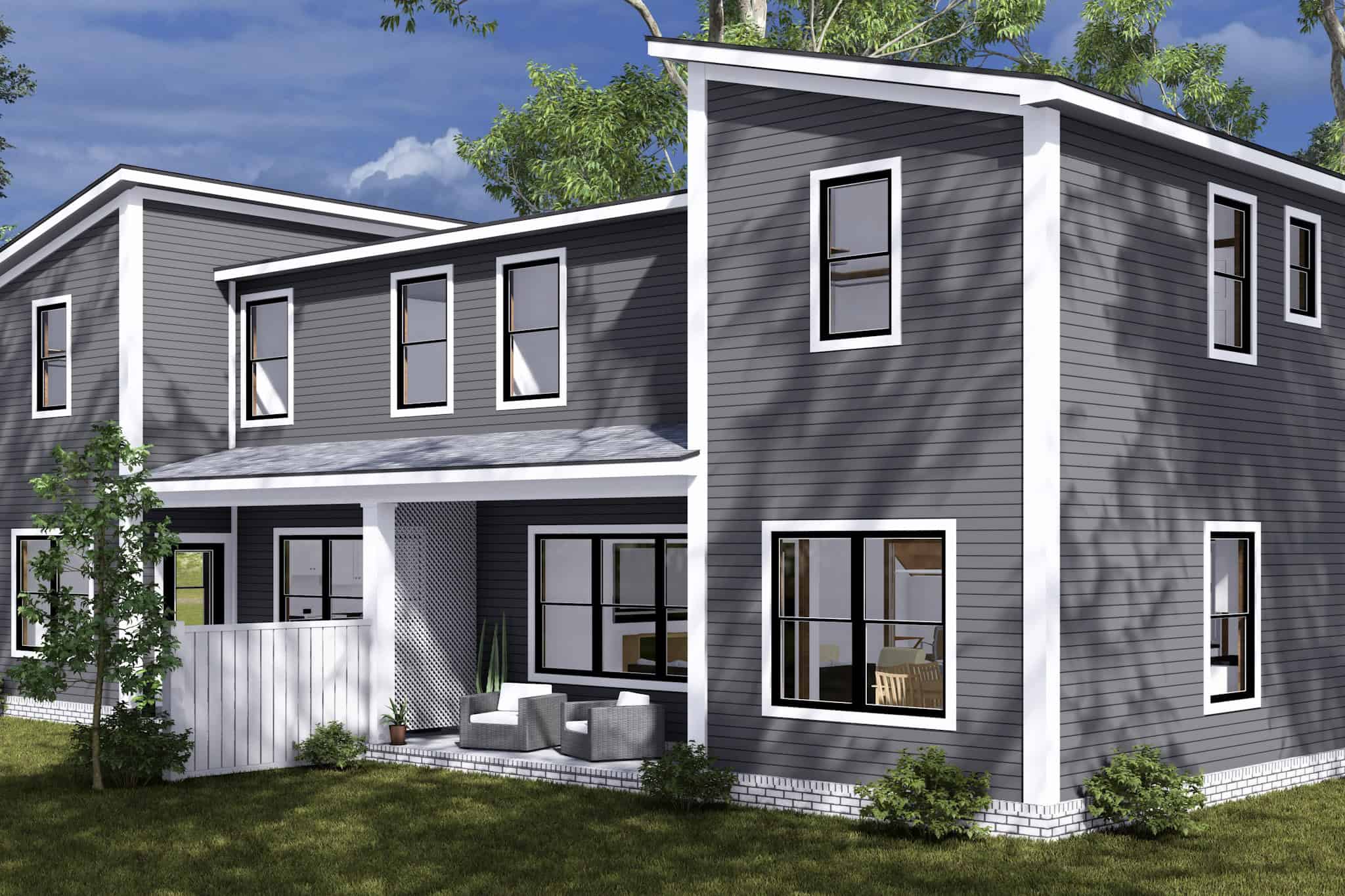 Porch of this 8-Bedroom,4096 Sq Ft Plan -178-1505