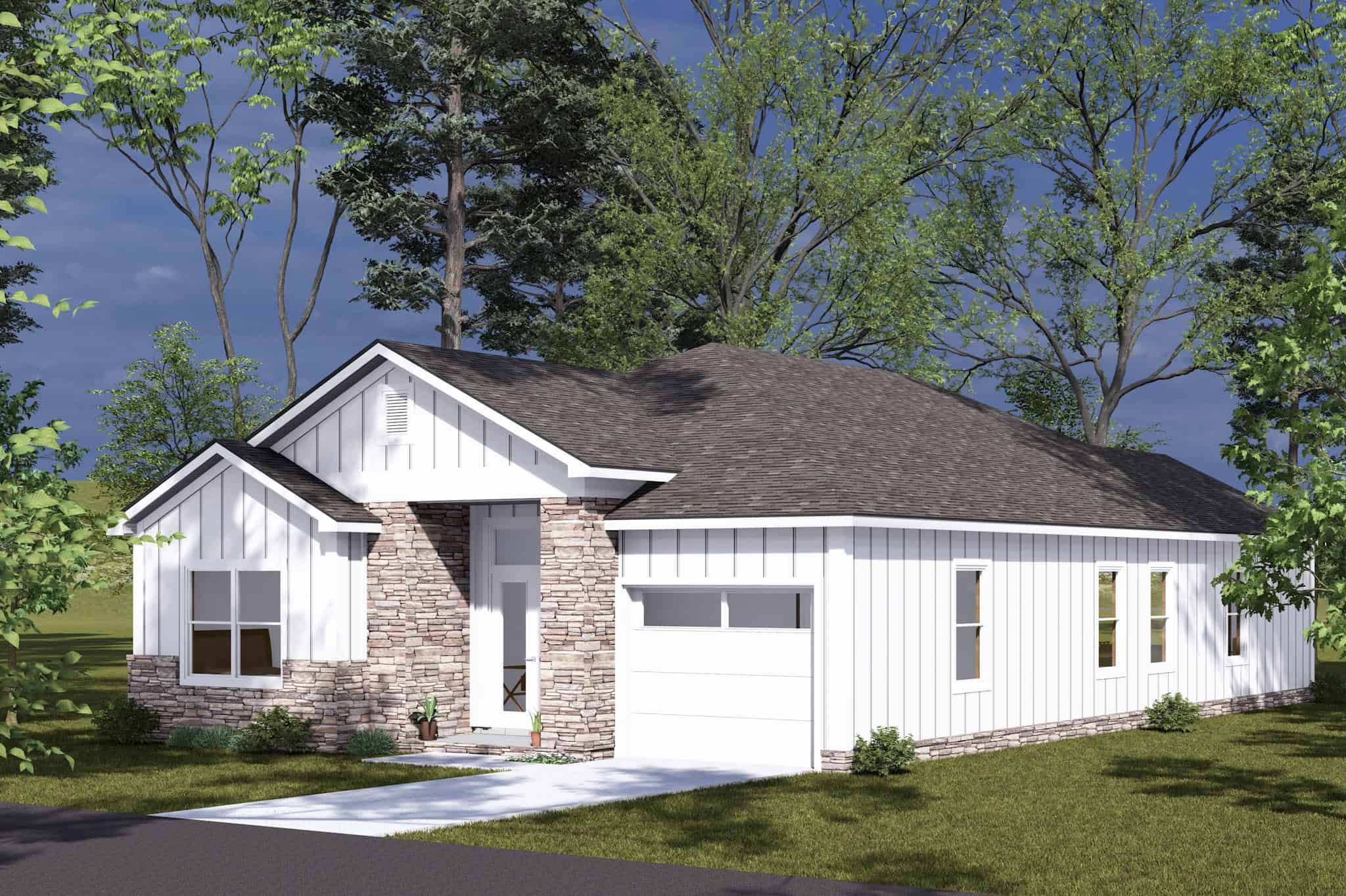 Right Side View of this 3-Bedroom,1585 Sq Ft Plan -178-1506