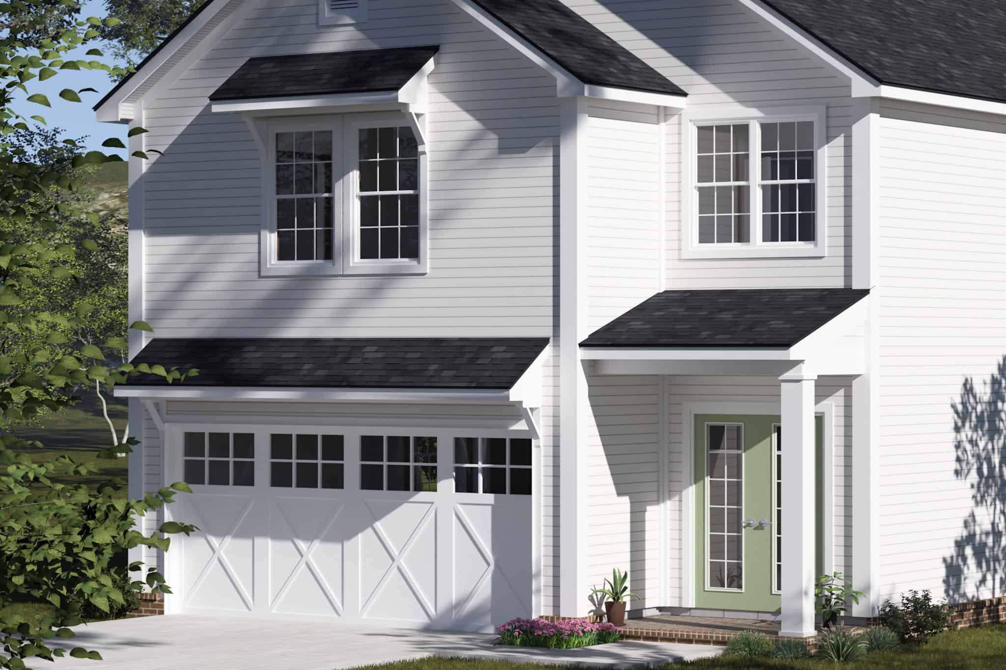 Garage of this 4-Bedroom,2048 Sq Ft Plan -178-1507