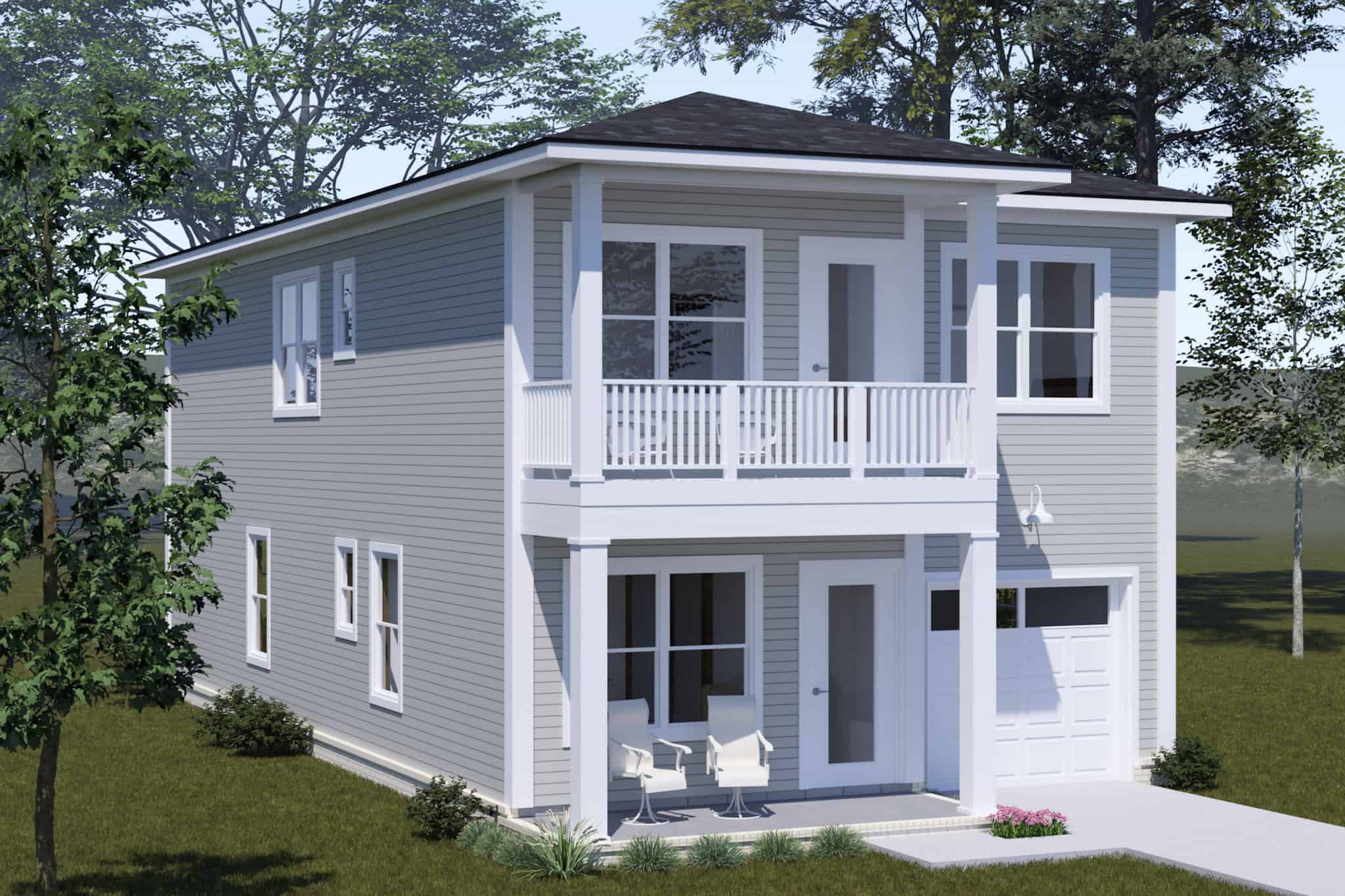 Left Side View of this 3-Bedroom,1958 Sq Ft Plan -178-1511