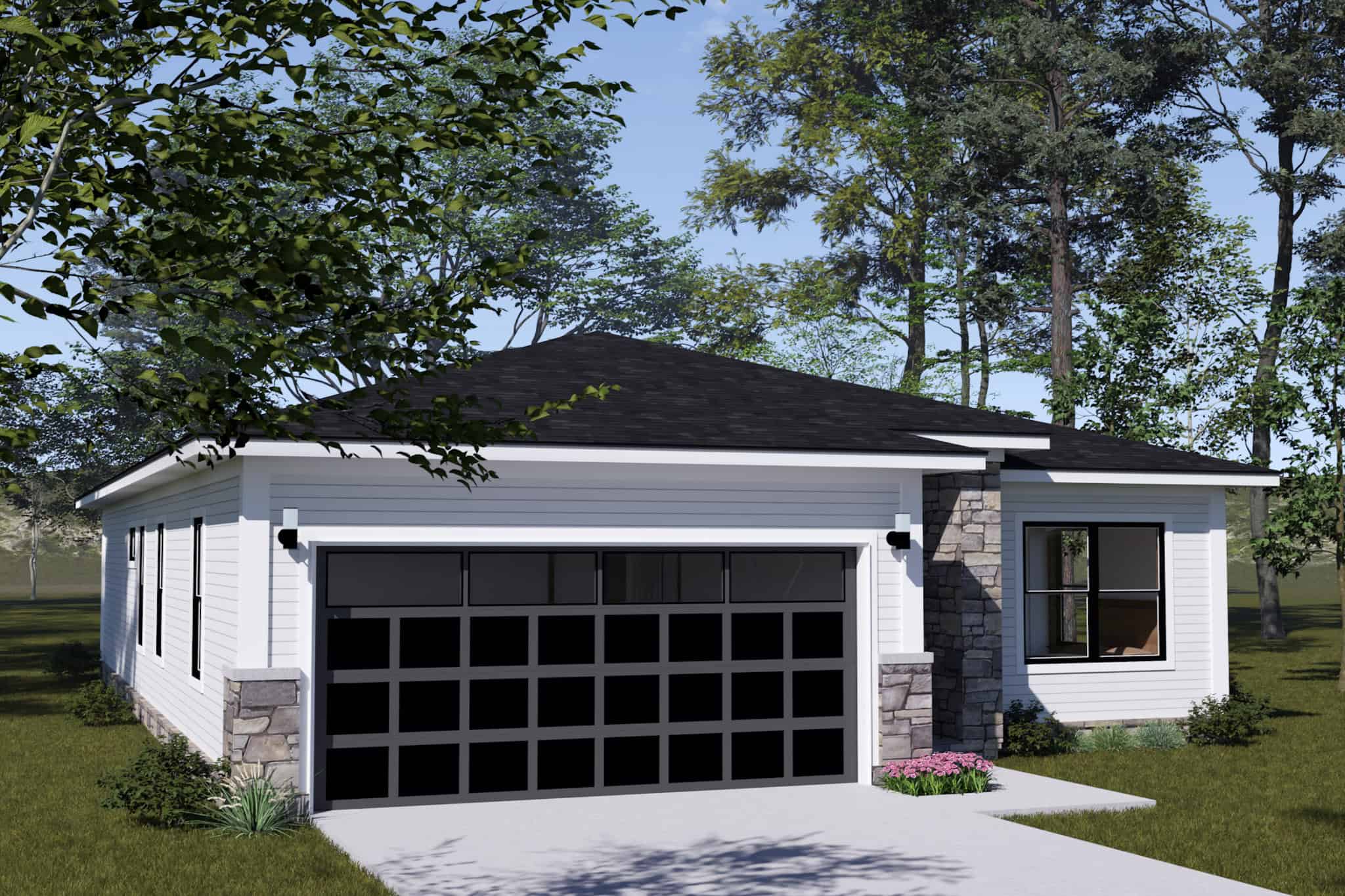 Garage of this 3-Bedroom,1352 Sq Ft Plan -178-1513
