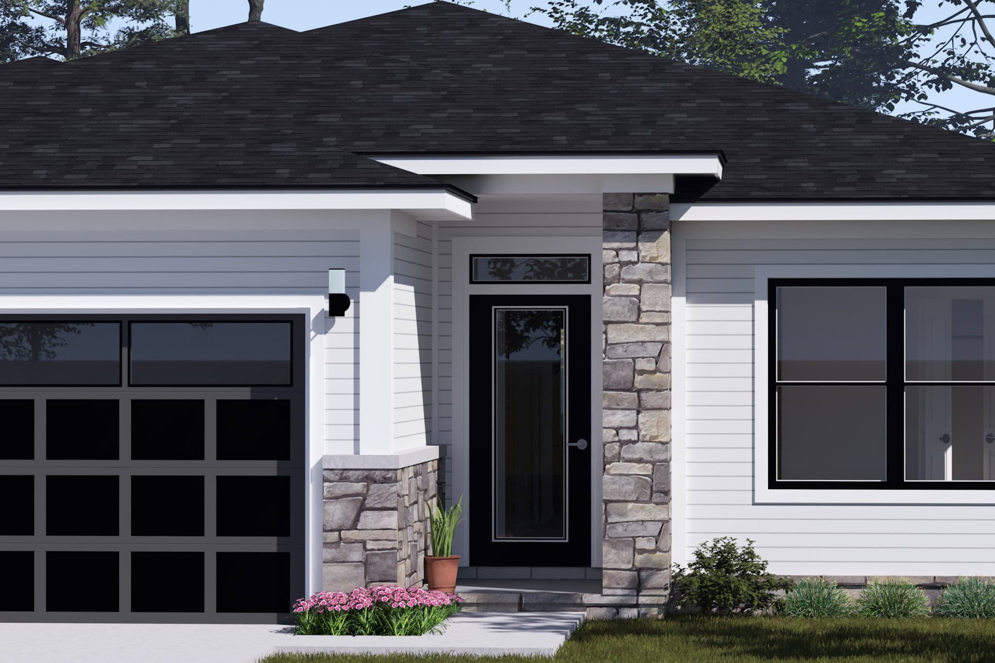 Front Door of this 3-Bedroom,1352 Sq Ft Plan -178-1513